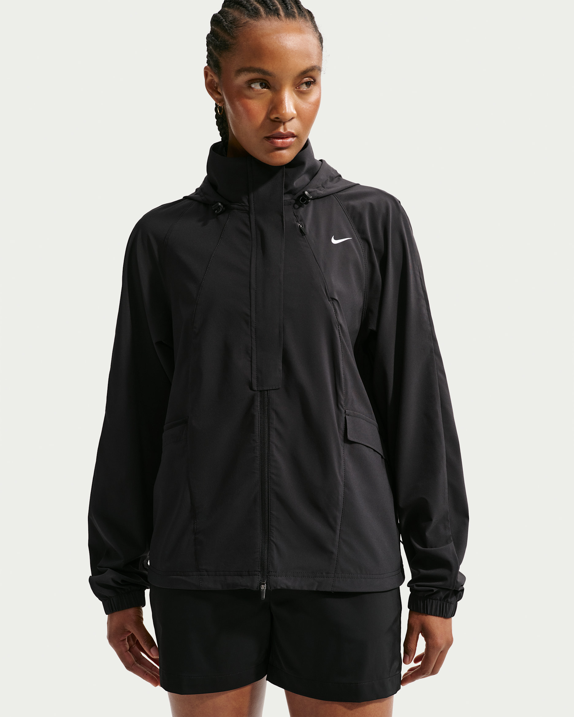 Nike Series Women's Repel Golf Jacket - Black/White