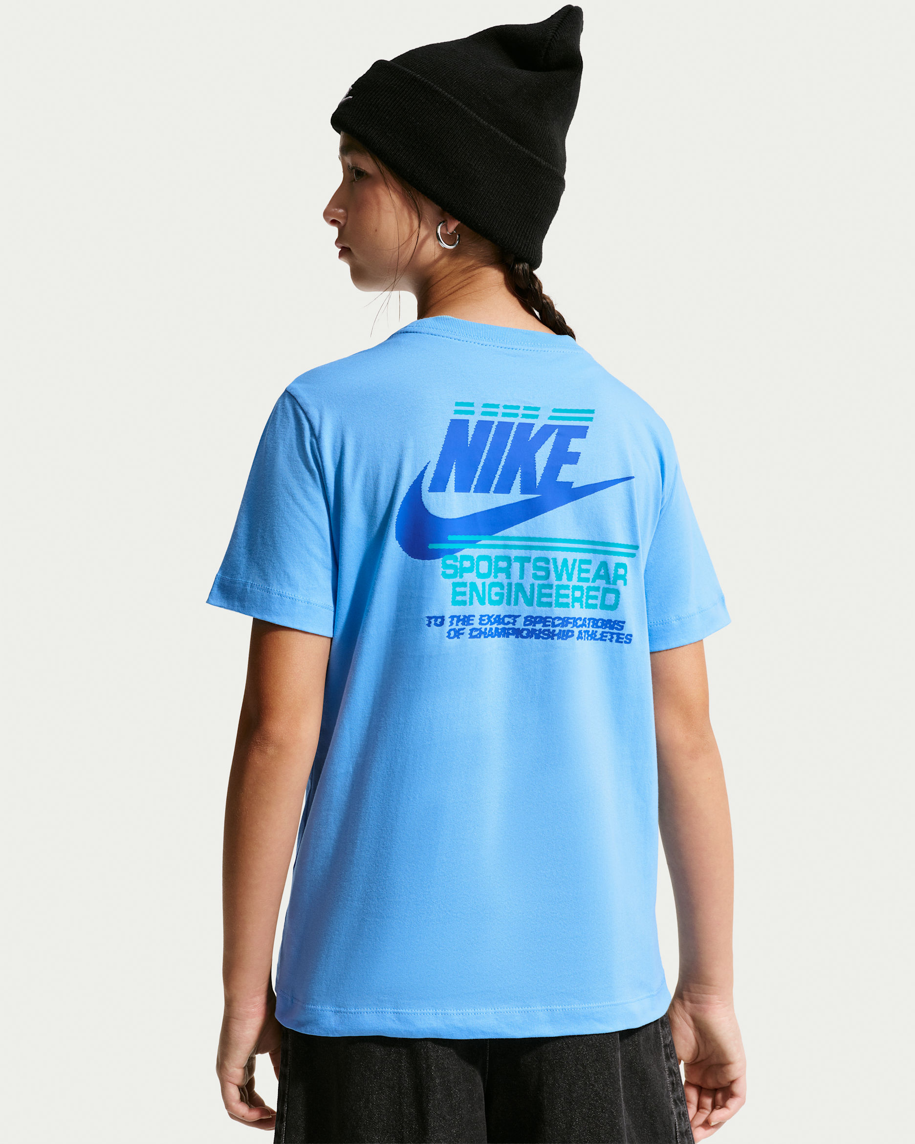 Nike Sportswear Big Kids' T-Shirt - Football Blue