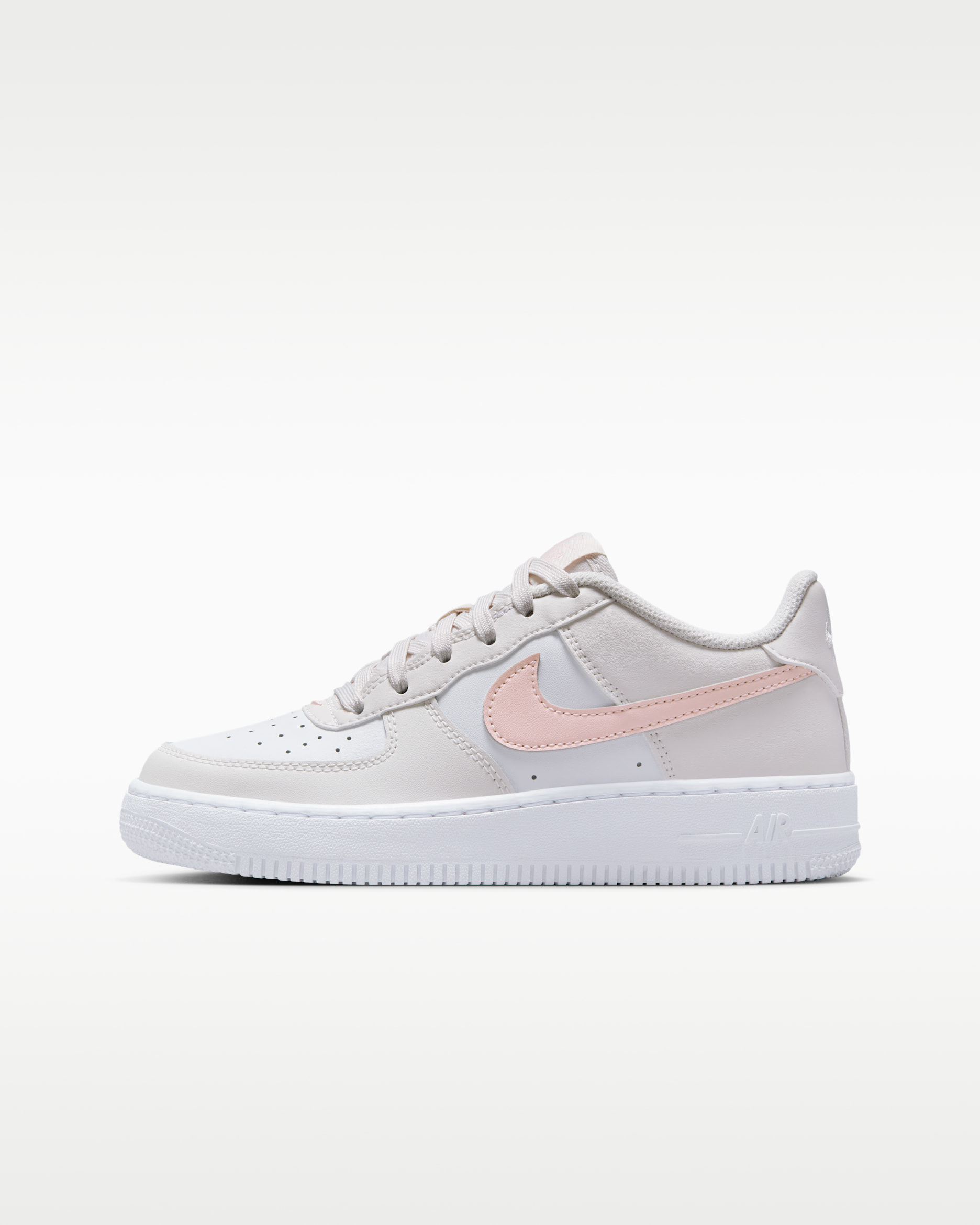 Nike Air Force 1 Big Kids' Shoes - Phantom/Summit White/Echo Pink