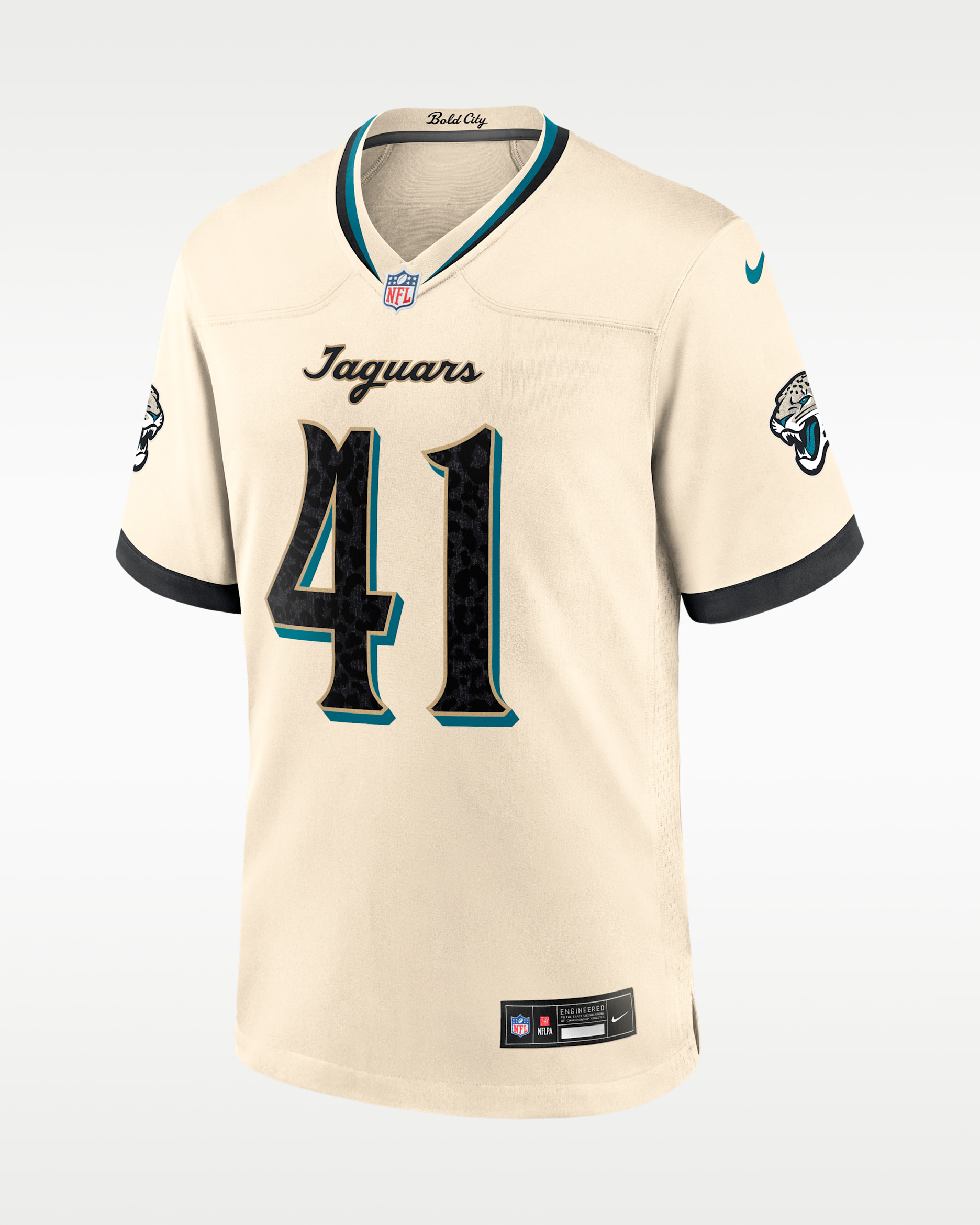 Josh Hines-Allen Jacksonville Jaguars Rivalries Collection Men's Nike NFL Game Jersey - Natural
