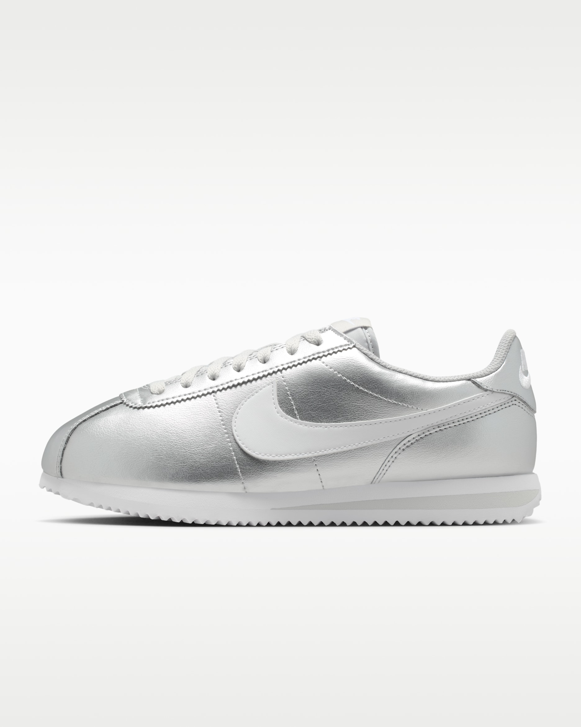 Nike Cortez Women's Shoes - Metallic Silver/Grey Fog/White
