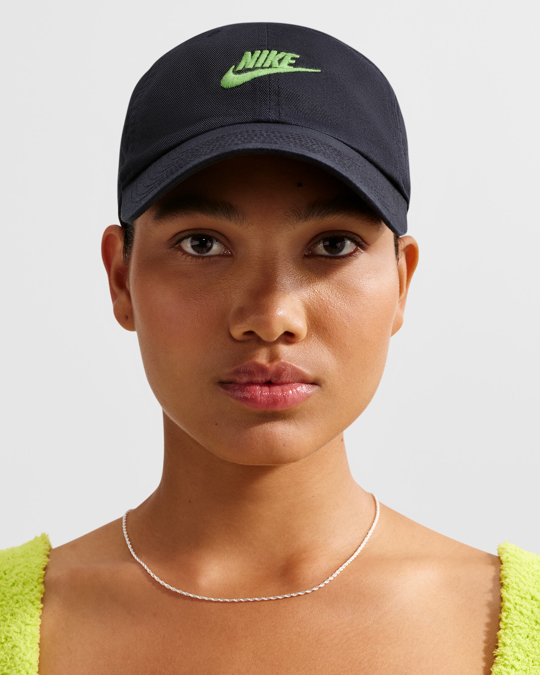 Gorra desestructurada Futura Wash Nike Club - Negro/Verde medio/Verde medio