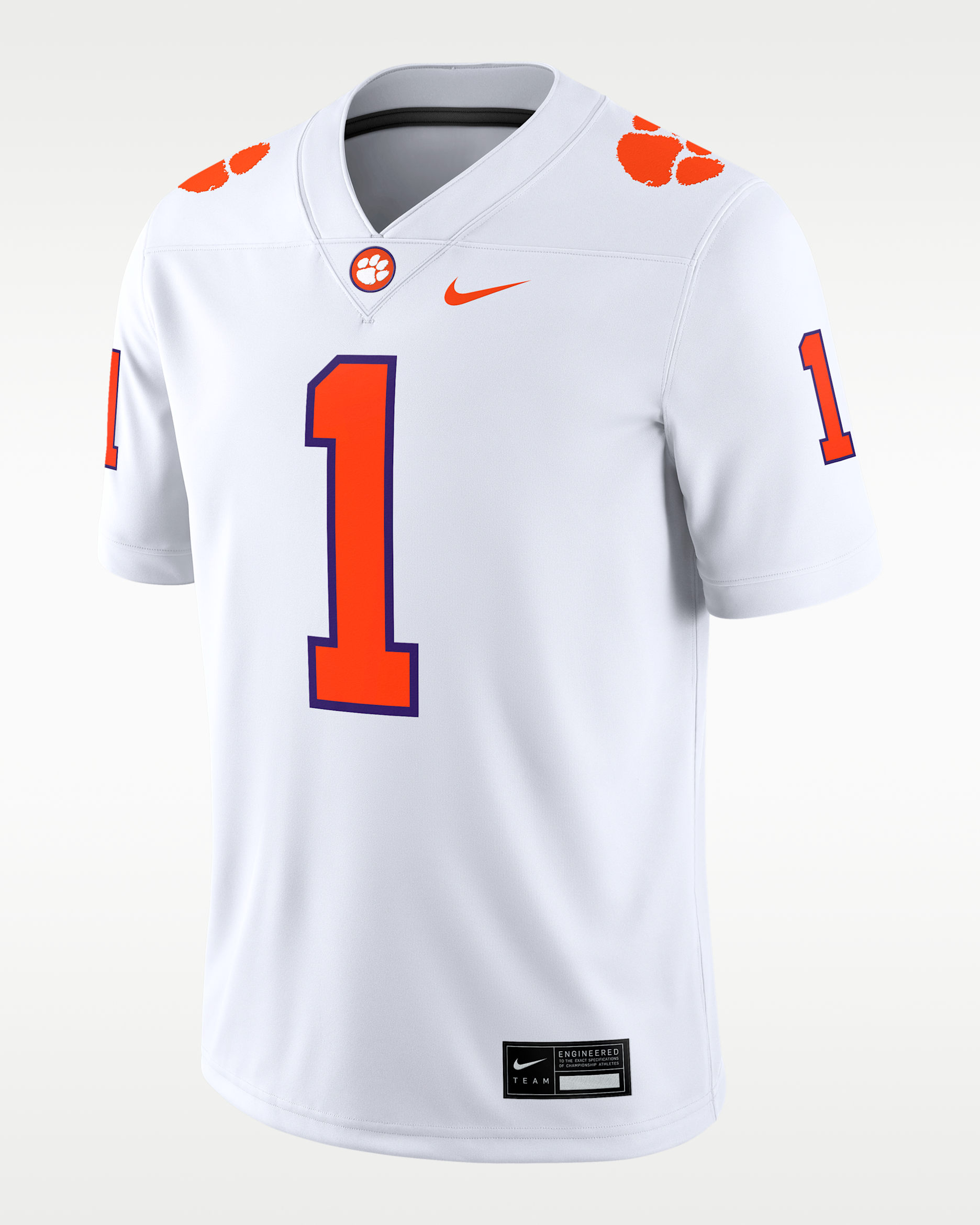 Clemson Men's Nike Dri-FIT College Game Jersey - White