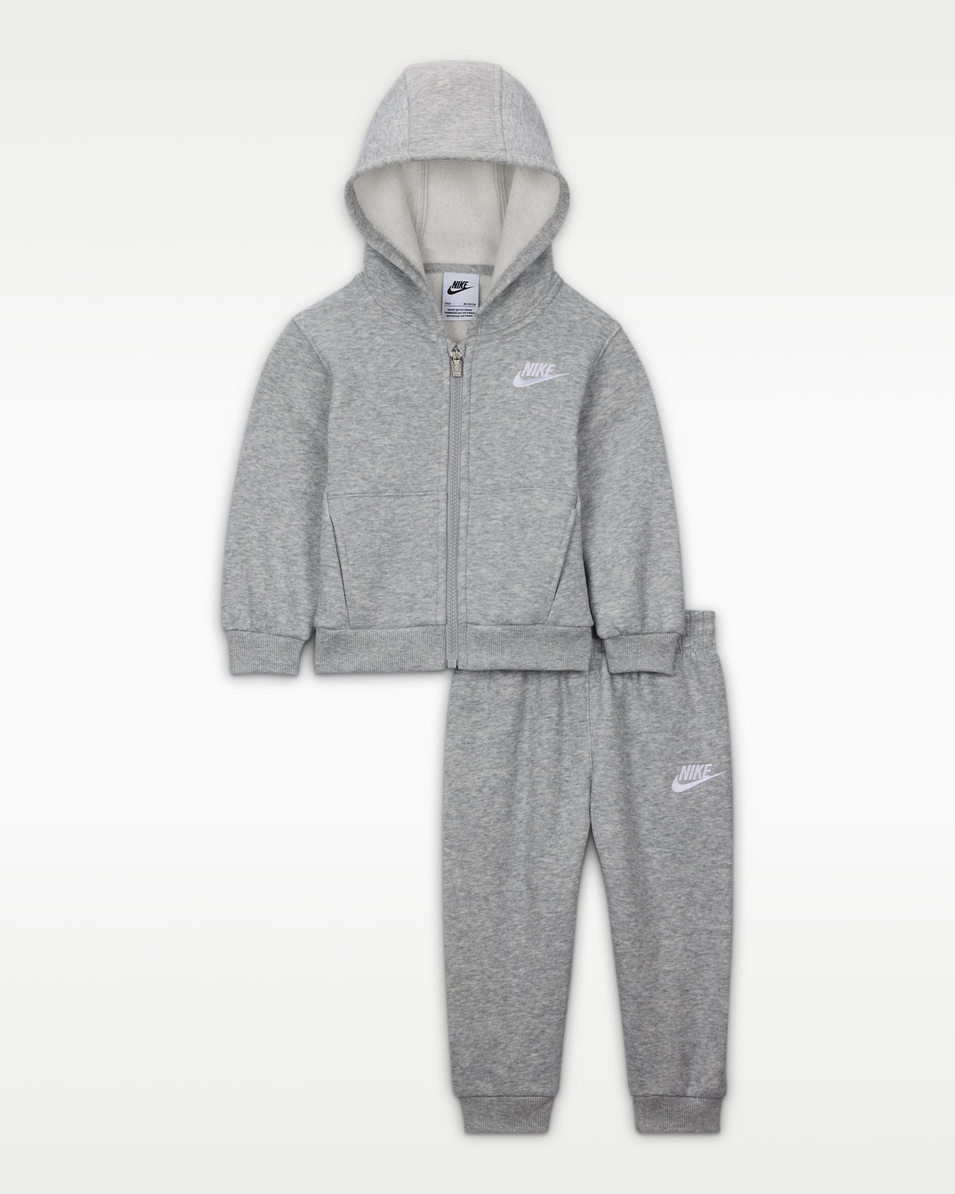 Nike Baby 2-Piece Full-Zip Club Set - Grey