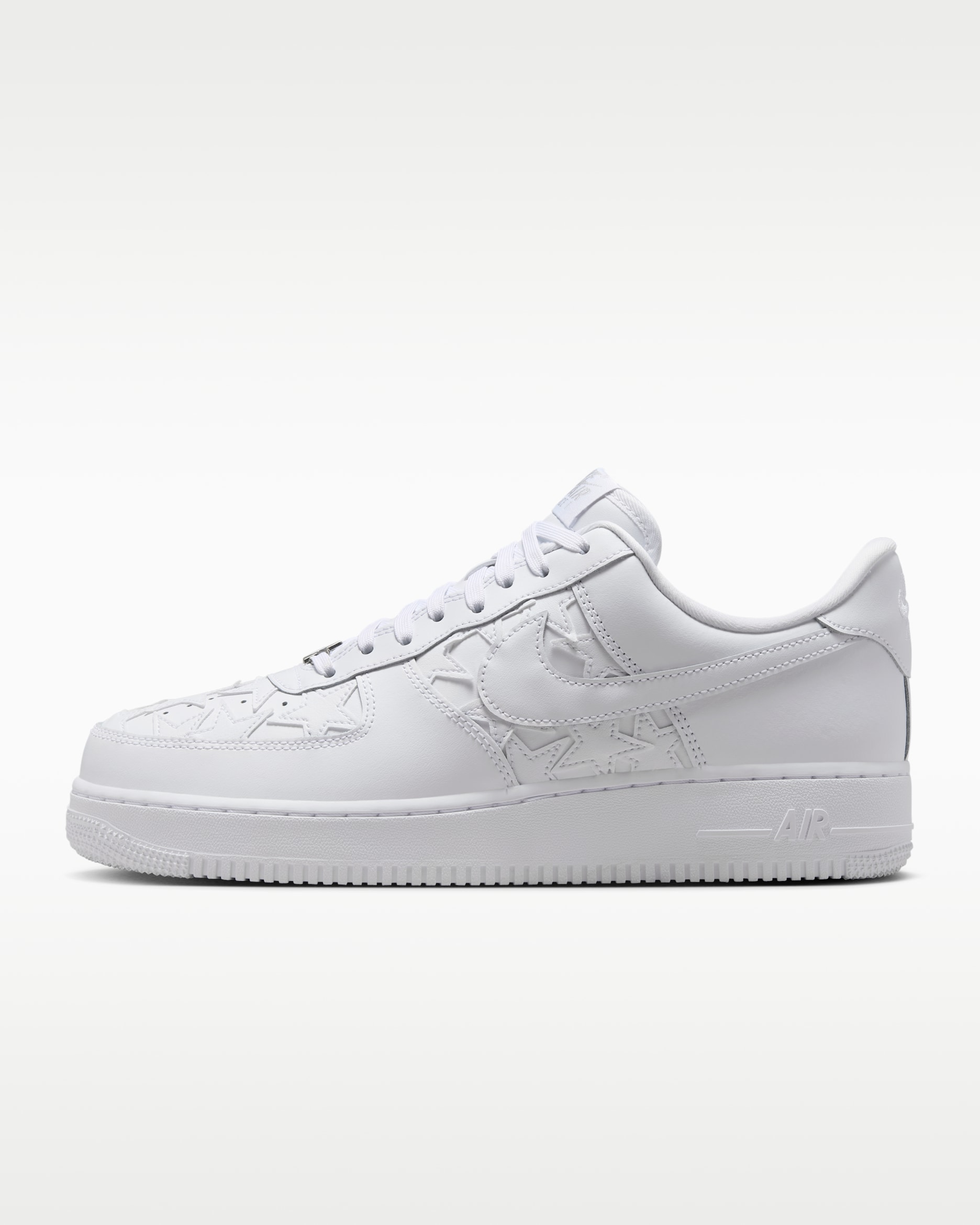 Nike Air Force 1 '07 Edge Men's Shoes - White/Metallic Silver/White