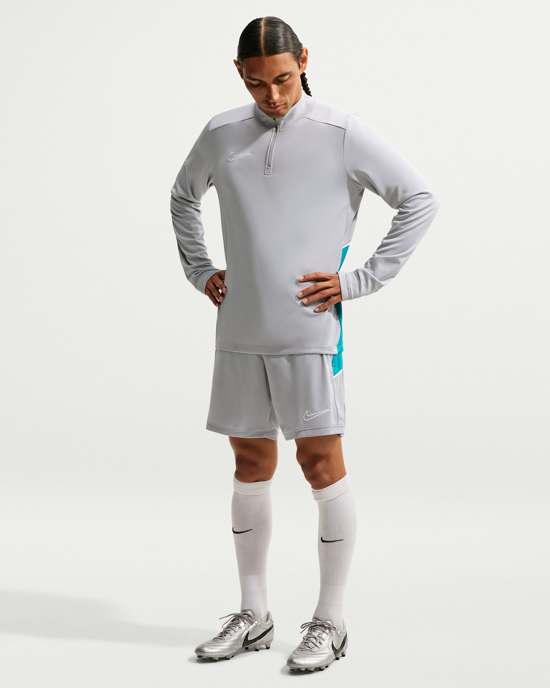 Nike Academy Men's Nike Dri-FIT Soccer Shorts - Wolf Grey/Energy/Wolf Grey/White