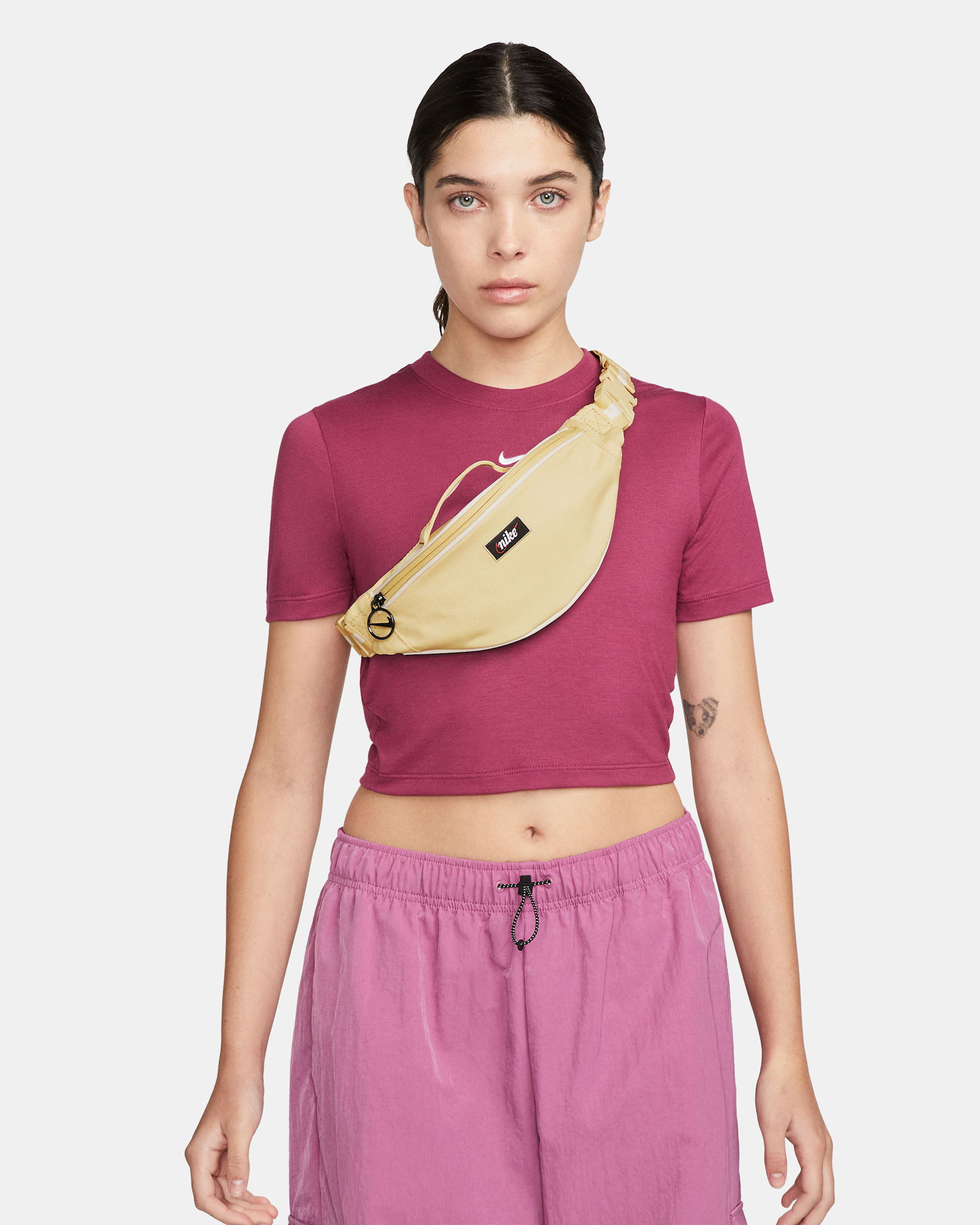 Nike Heritage Retro Hip Pack (Small, 1L) - Pale Vanilla/Pale Vanilla/White