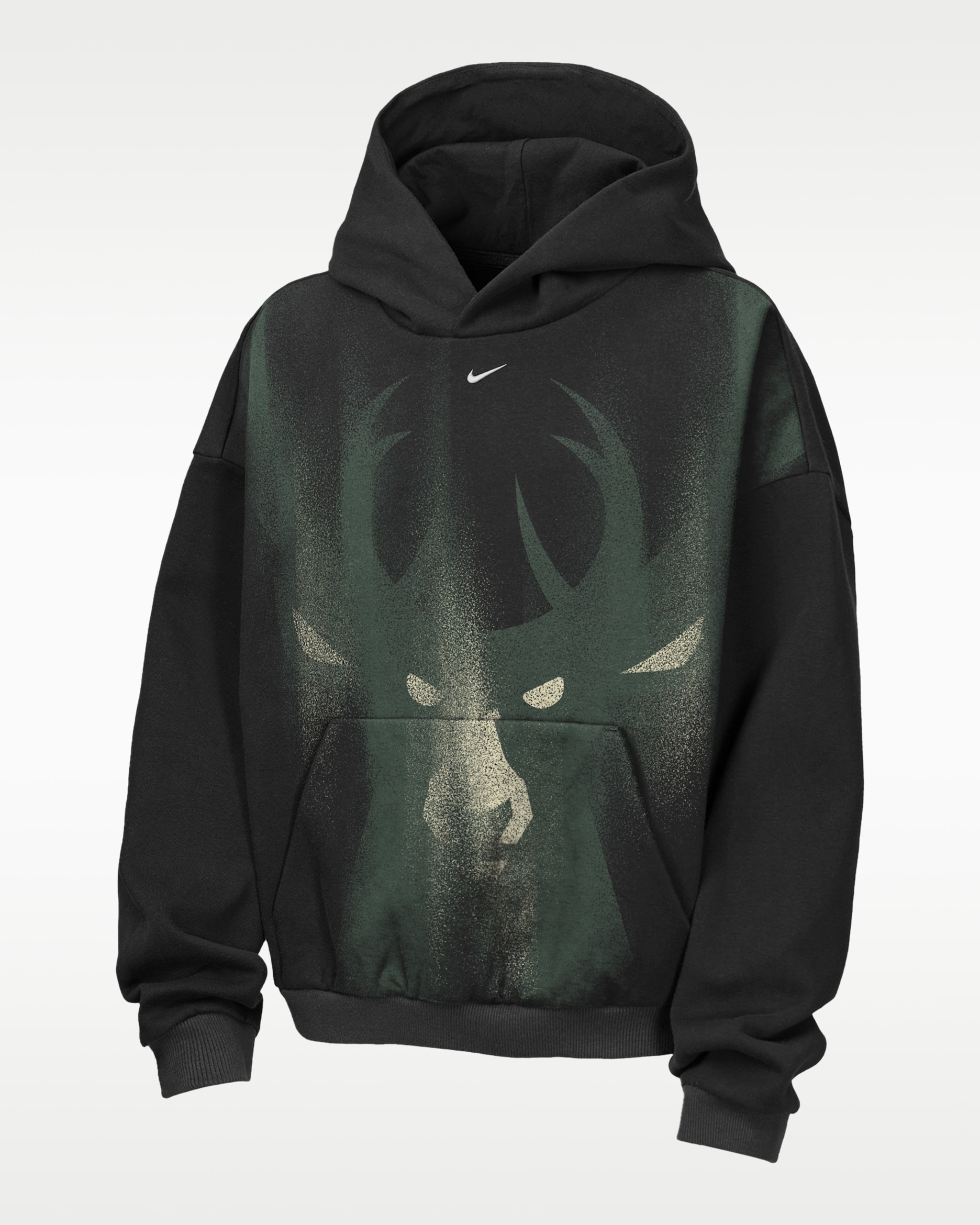 Milwaukee Bucks Big Kids' Nike Basketball Hoodie - Black