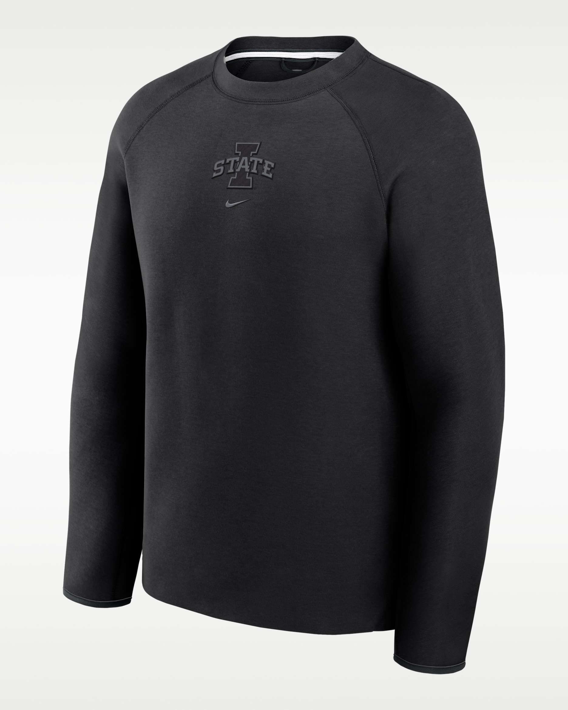Sudadera de futbol universitaria Nike para hombre Iowa State Tech Fleece - Negro