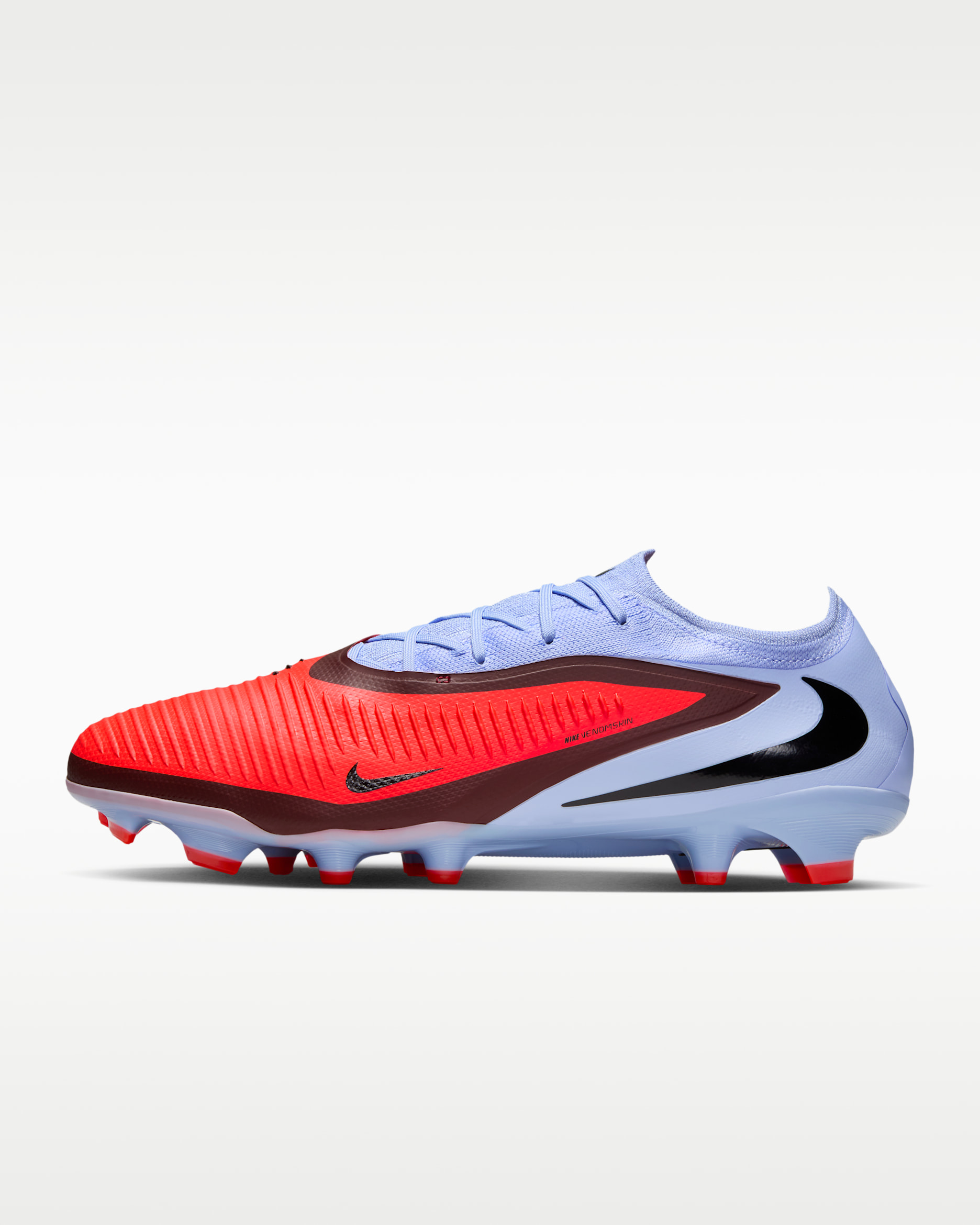 Nike Phantom 6 Low Pro Firm-Ground Football Boot - Royal Tint/Bright Crimson