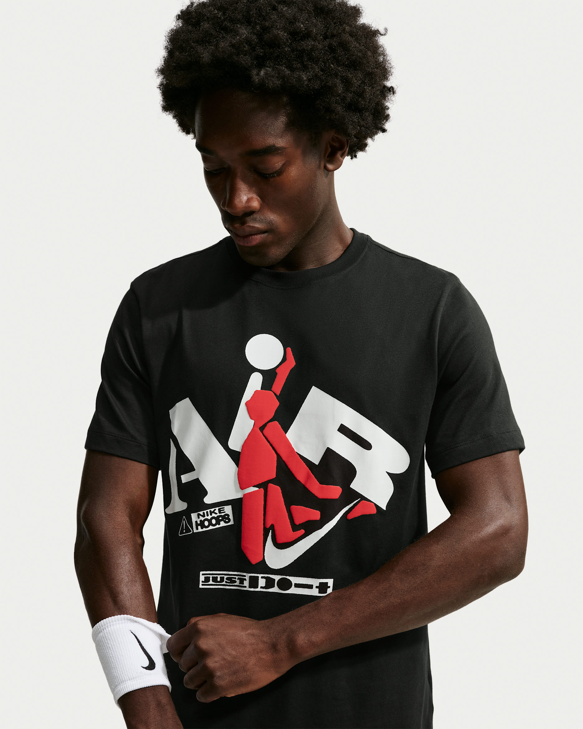 Nike-basket-T-skjorte til herre - Svart