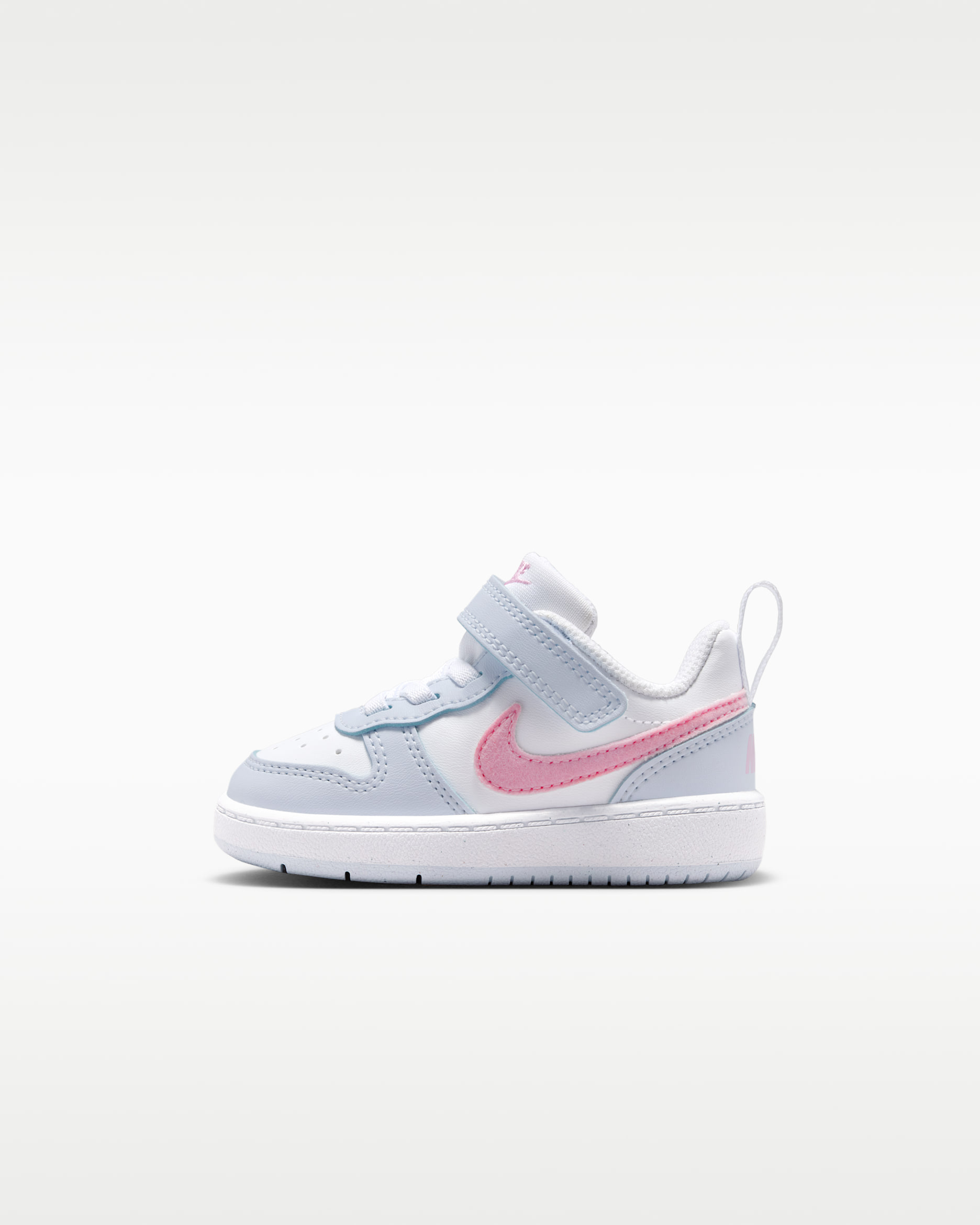 Nike Court Borough Low Essential+ Bebek Ayakkabısı - Beyaz/Football Grey/Pink Rise