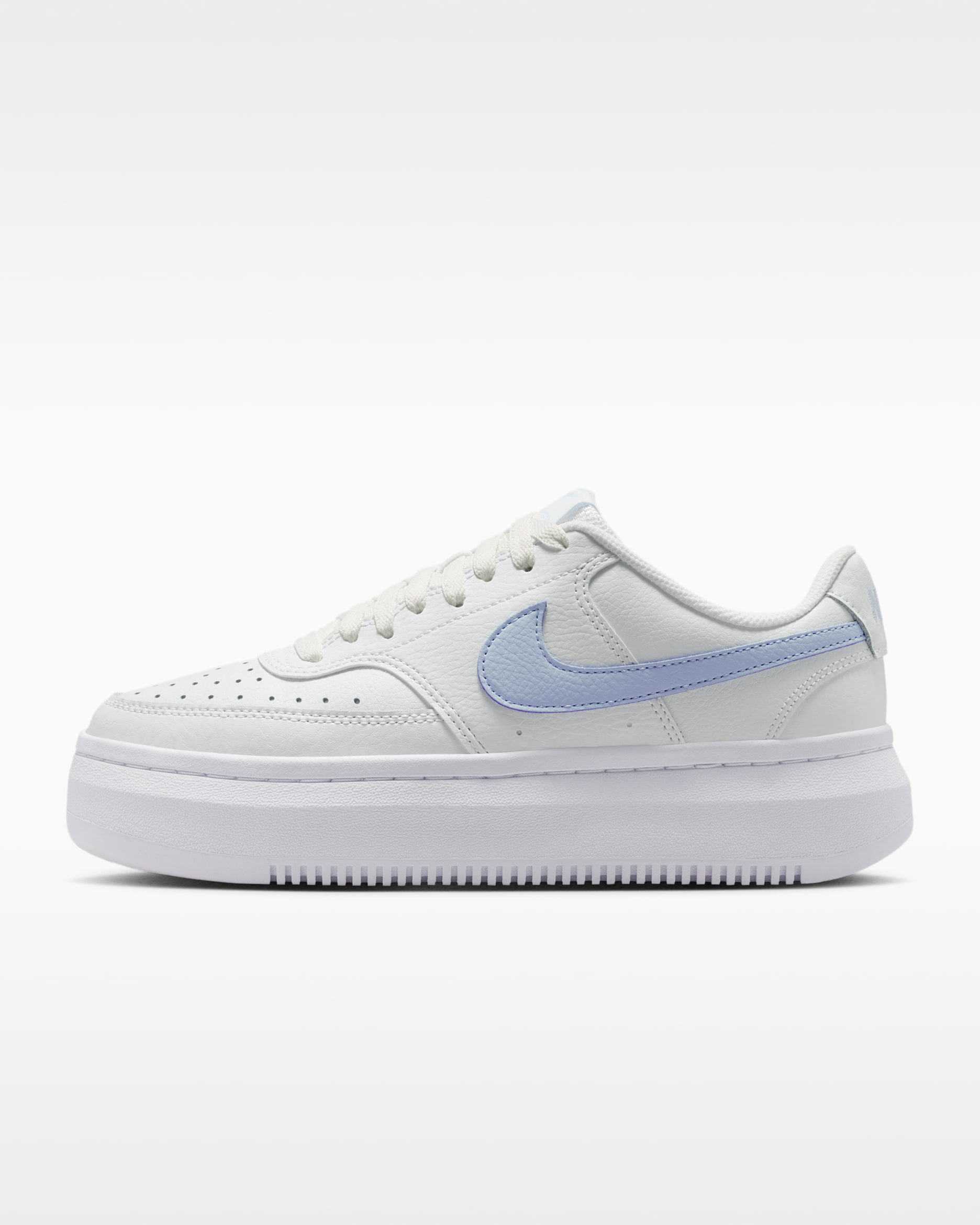Tenis para mujer Nike Court Vision Alta - Blanco cumbre/Blanco/Azul hidrógeno
