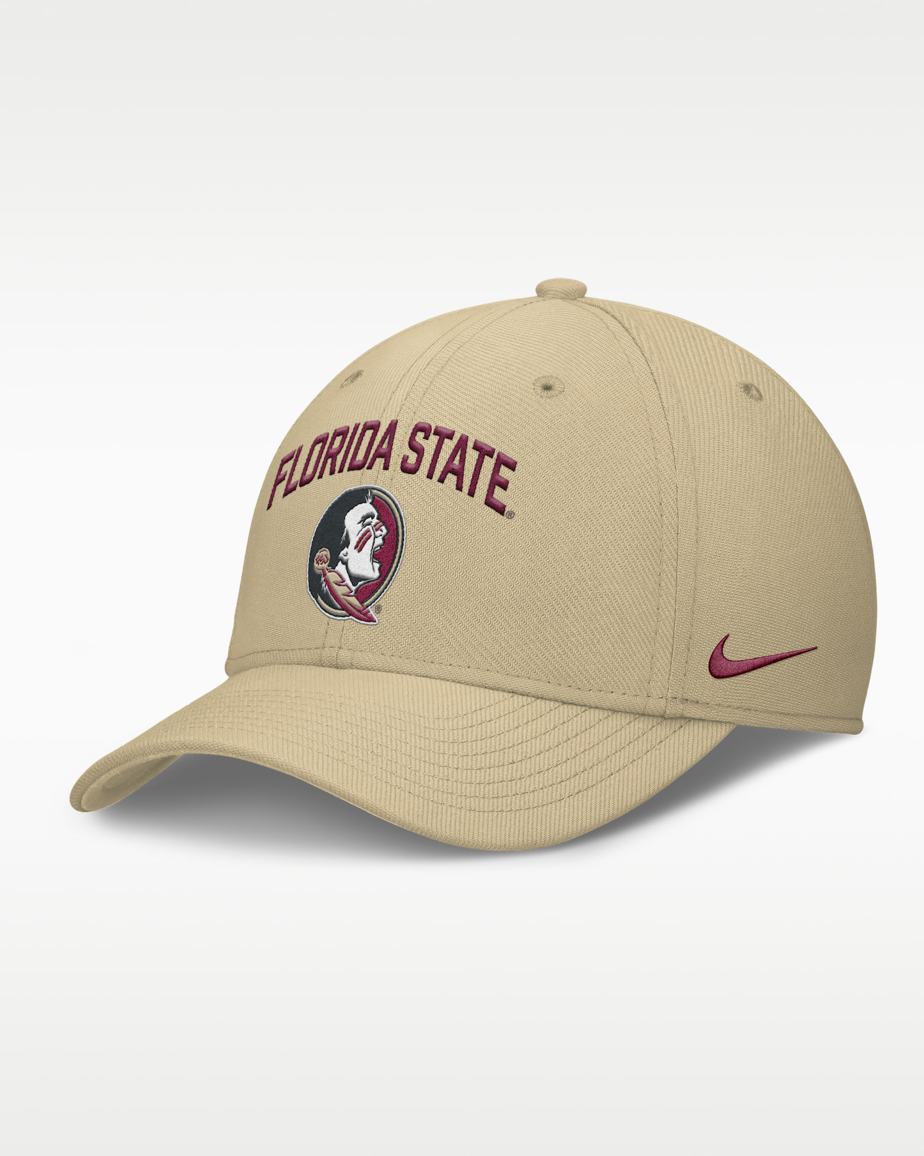 Florida State On-Field Rise Swoosh Men's Nike Dri-FIT College Hat - Gold