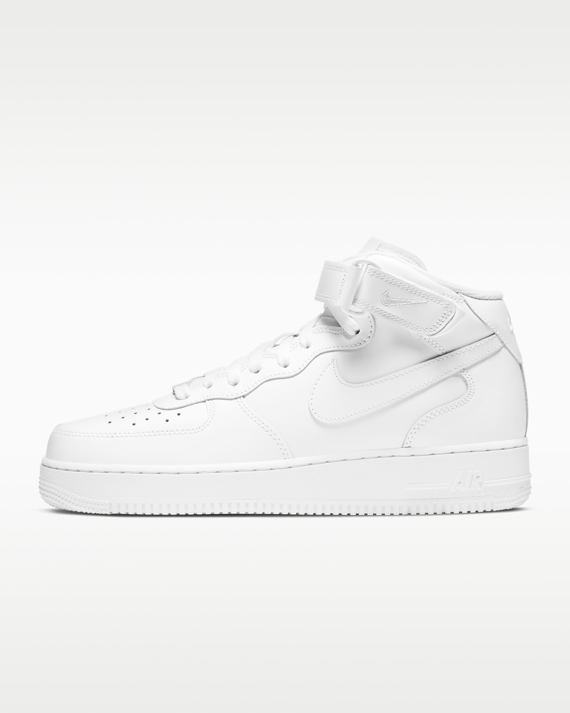 Nike Air Force 1 中筒 '07 男鞋 - 白色/白色