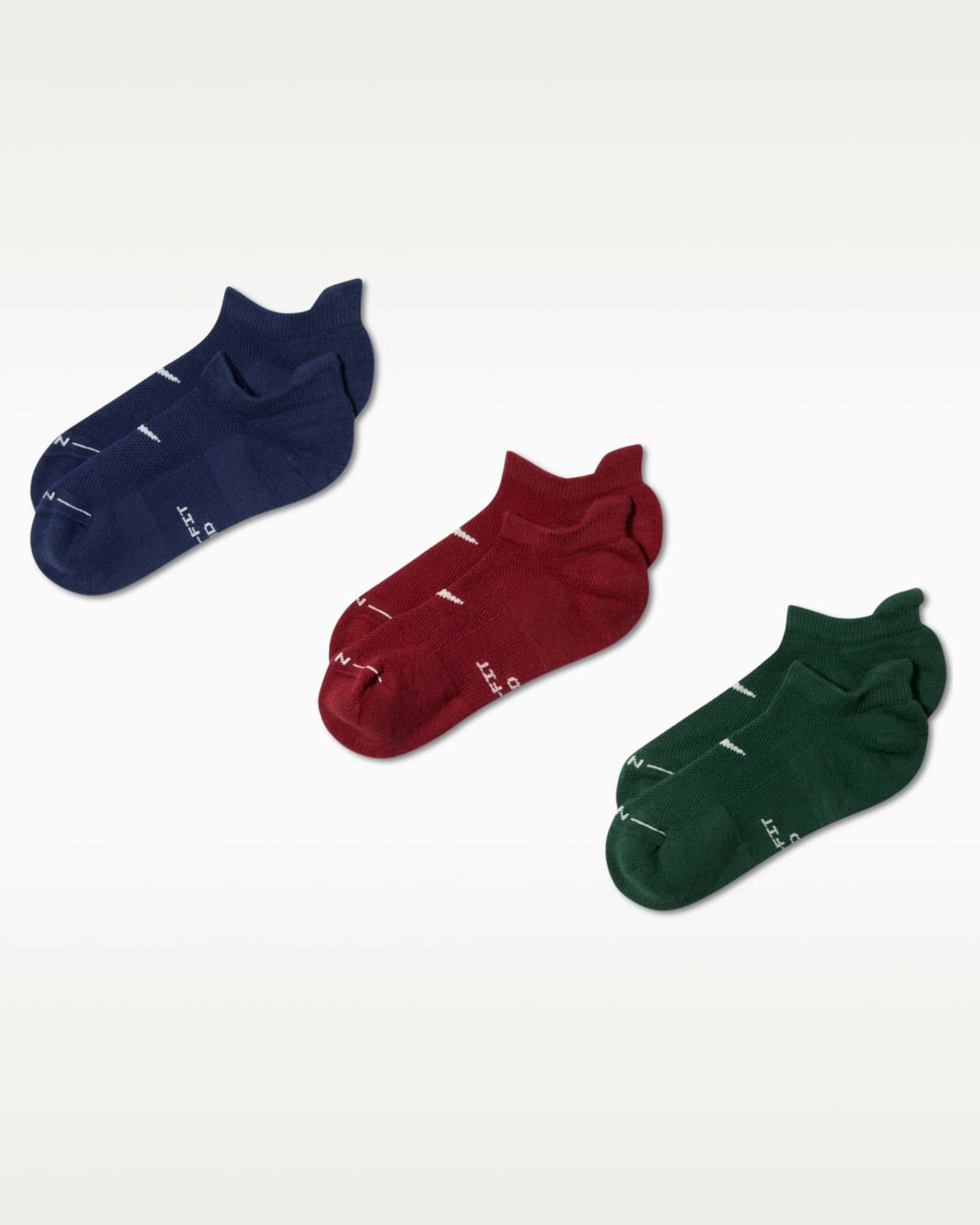 Nike Everyday Elevated No-Show Socks (3 Pairs) - Multi-Color