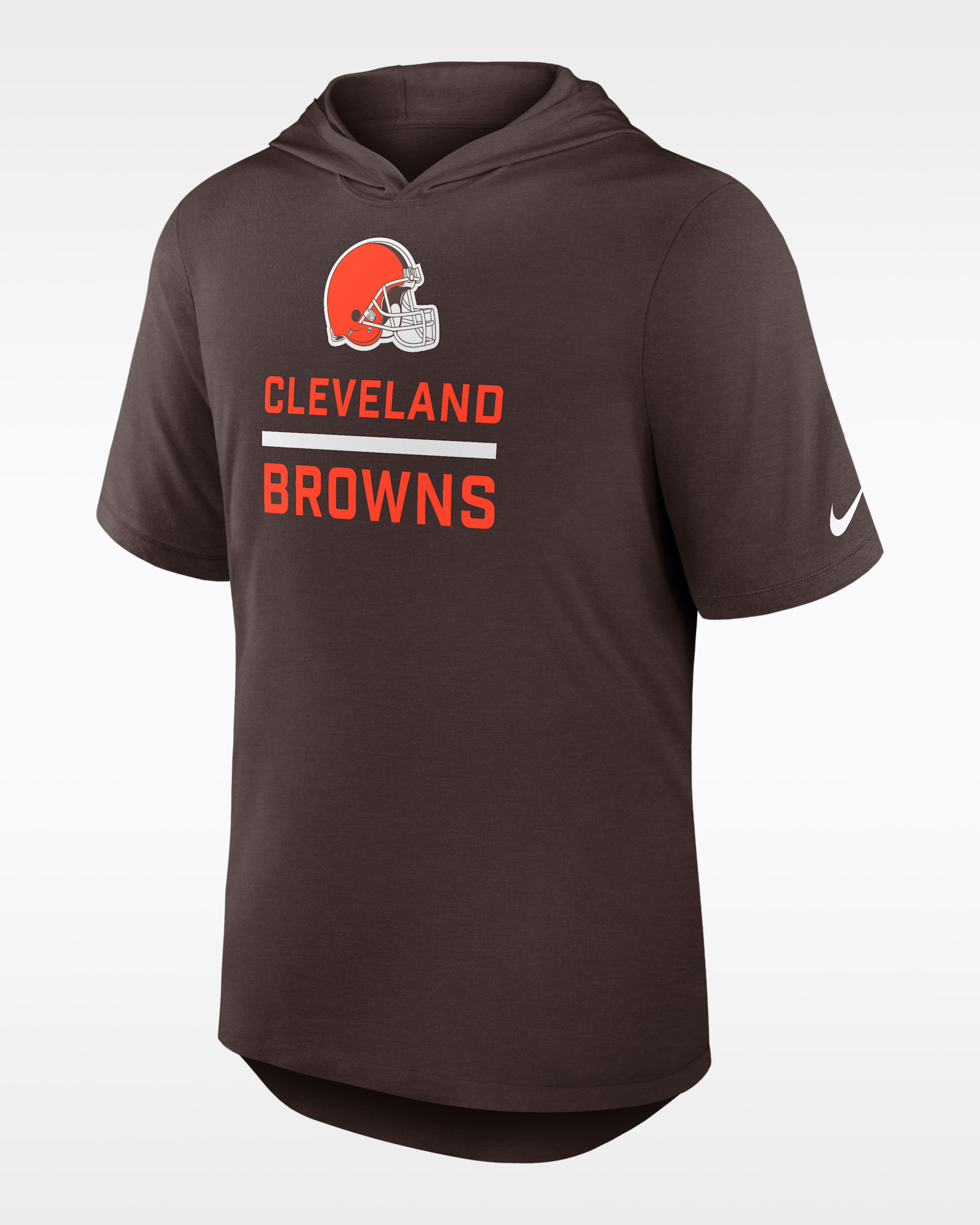Playera Nike Dri-FIT de la NFL con gorro para hombre Cleveland Browns - Marrón