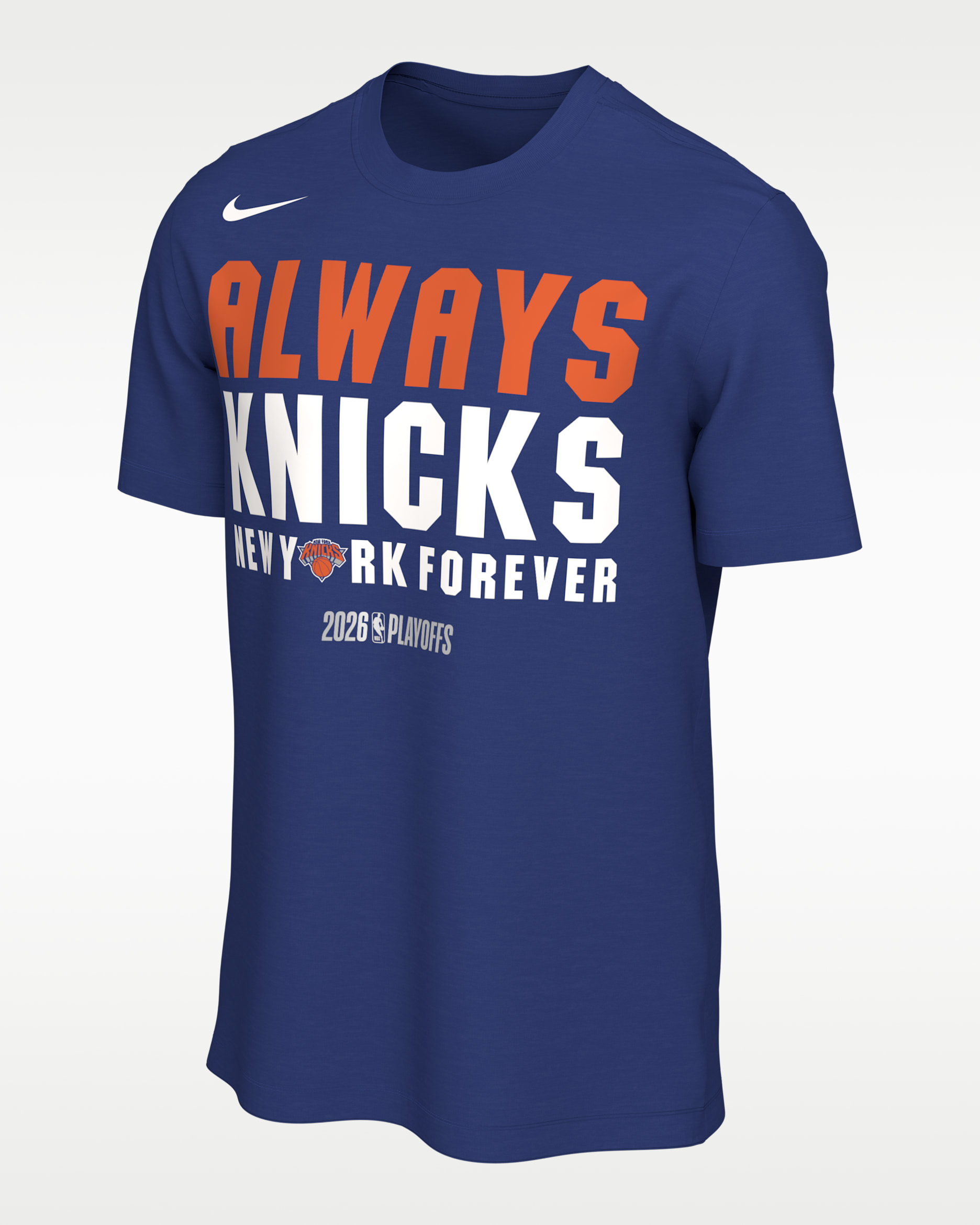 New York Knicks Men's Nike NBA Basketball T-Shirt - Rush Blue