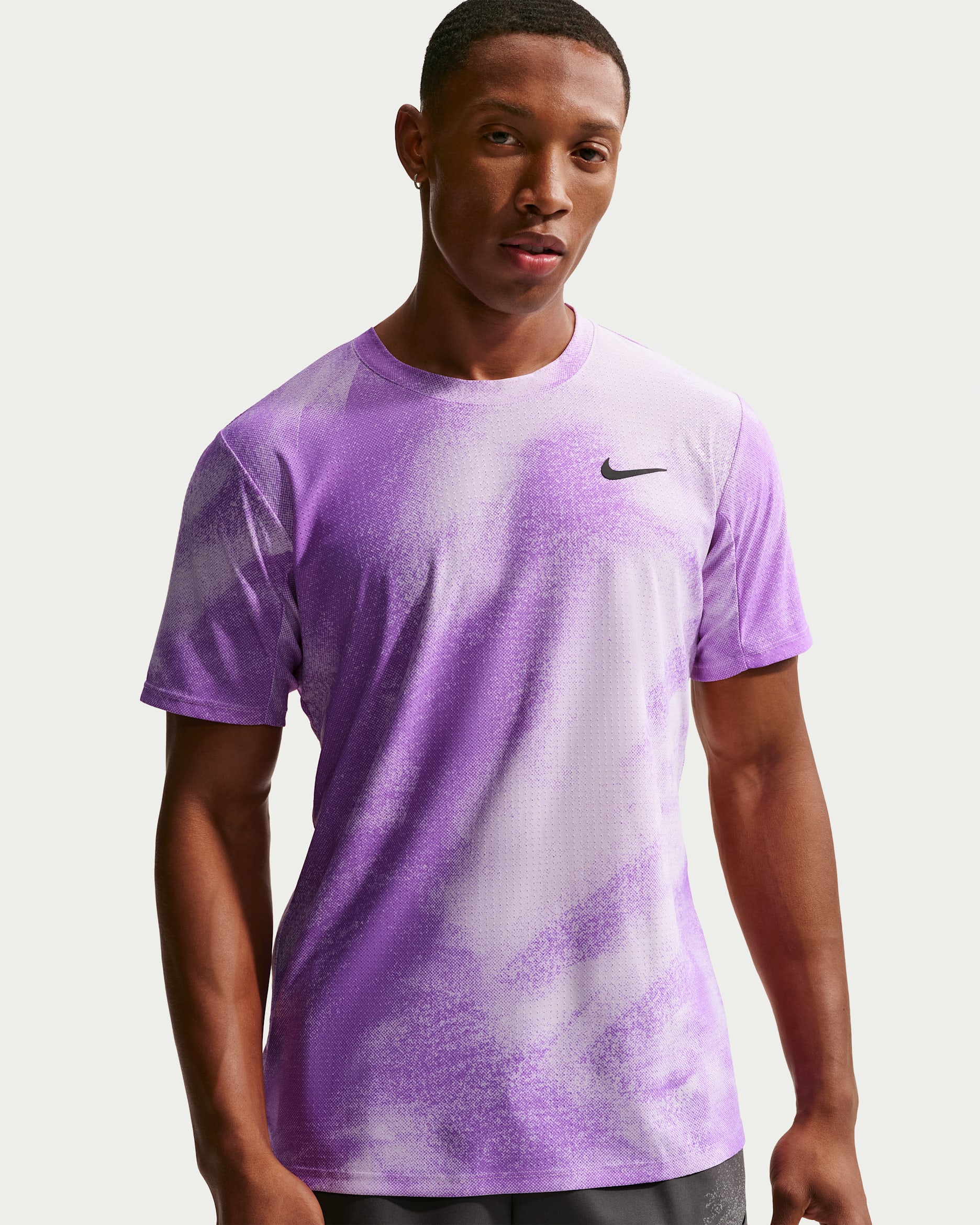 NikeCourt Slam Men's Dri-FIT ADV Tennis Top - Violet Mist/Bright Violet/Black