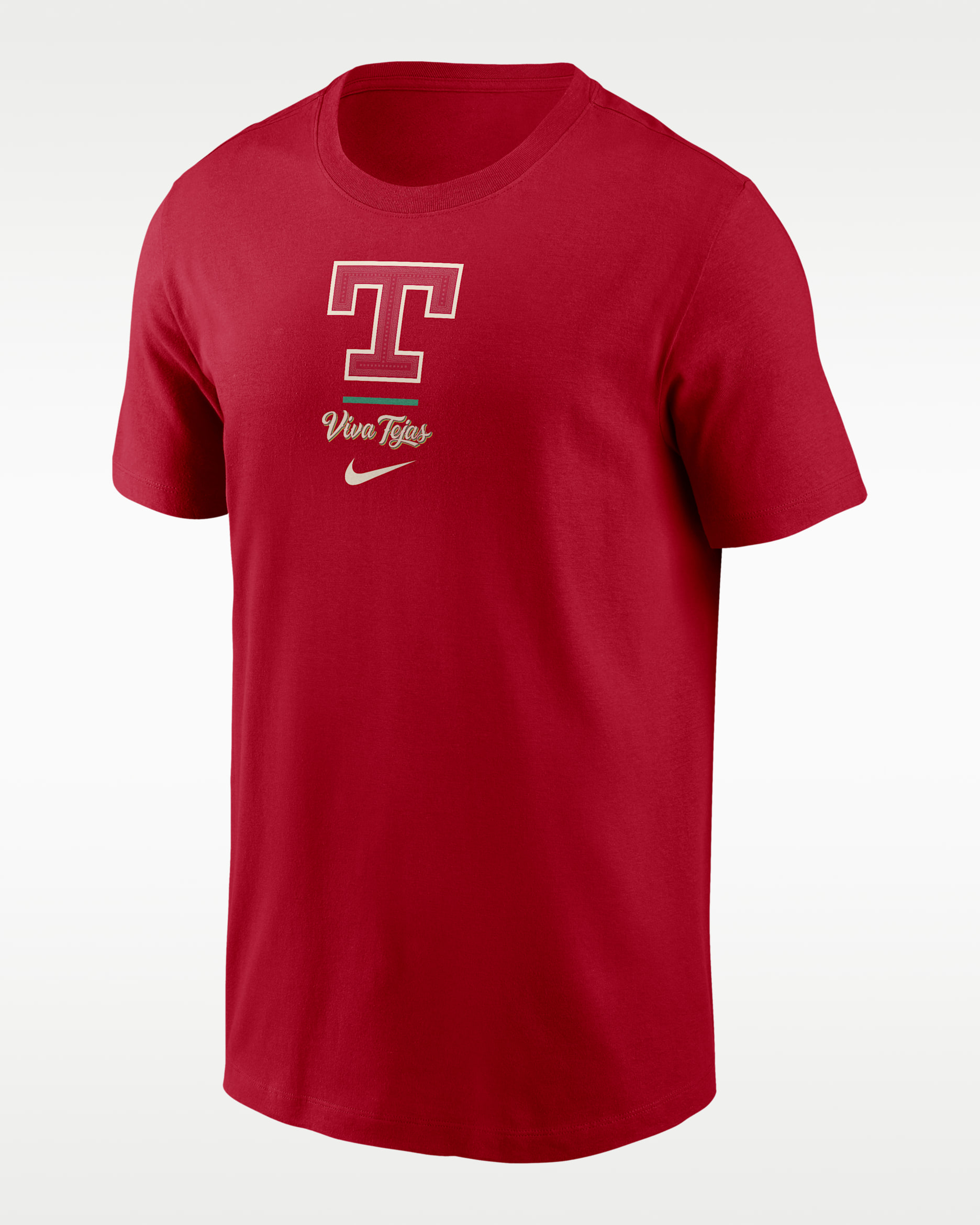 Playera Nike de la MLB para hombre Texas Rangers City Connect 2-Hit - Rojo
