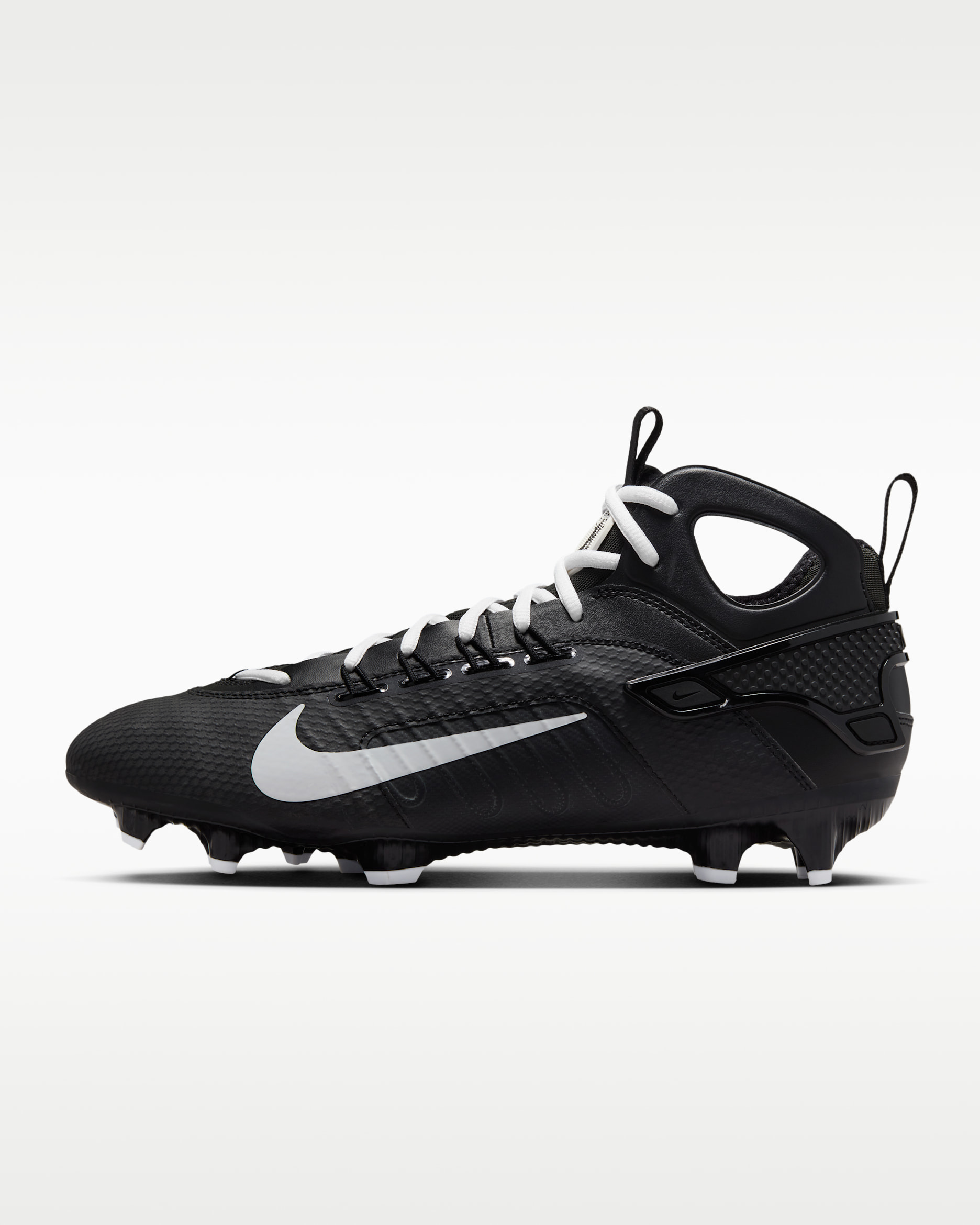Tacos de lacrosse Nike Huarache 9 Elite LAX - Negro/Blanco/Blanco