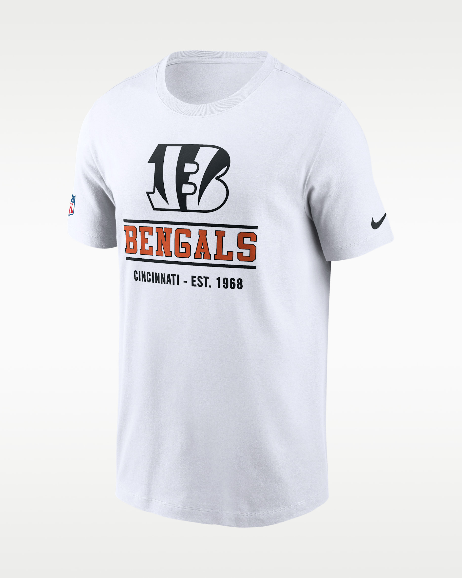 Cincinnati Bengals Essential Men's Nike Dri-FIT NFL Long-Sleeve T-Shirt - White