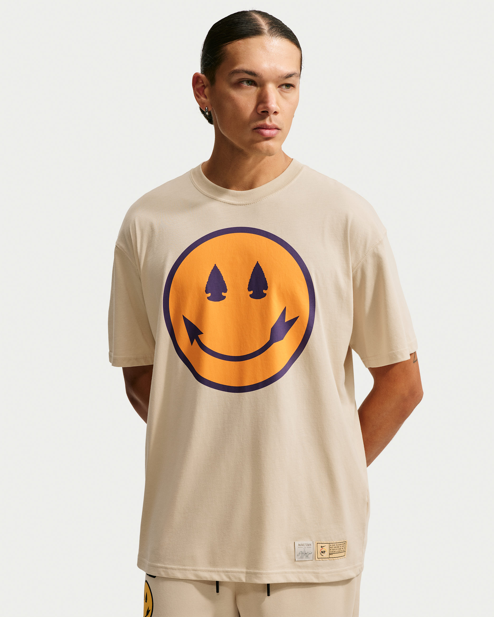 T-shirt Nike Sportswear N7 pour homme - Sanddrift/Oasis Teal