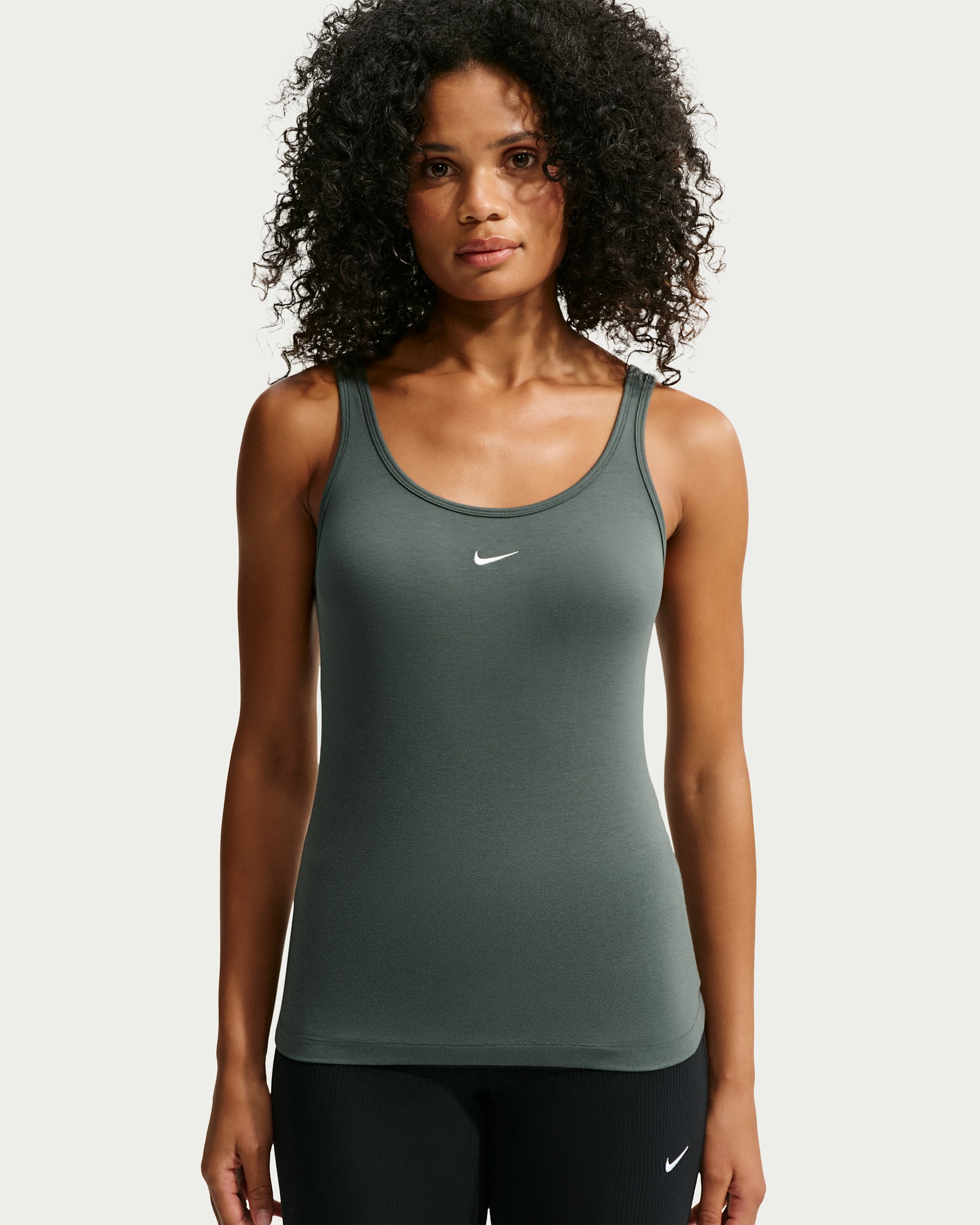 Nike Sportswear Chill Knit Women's Tank Top - Camo Green