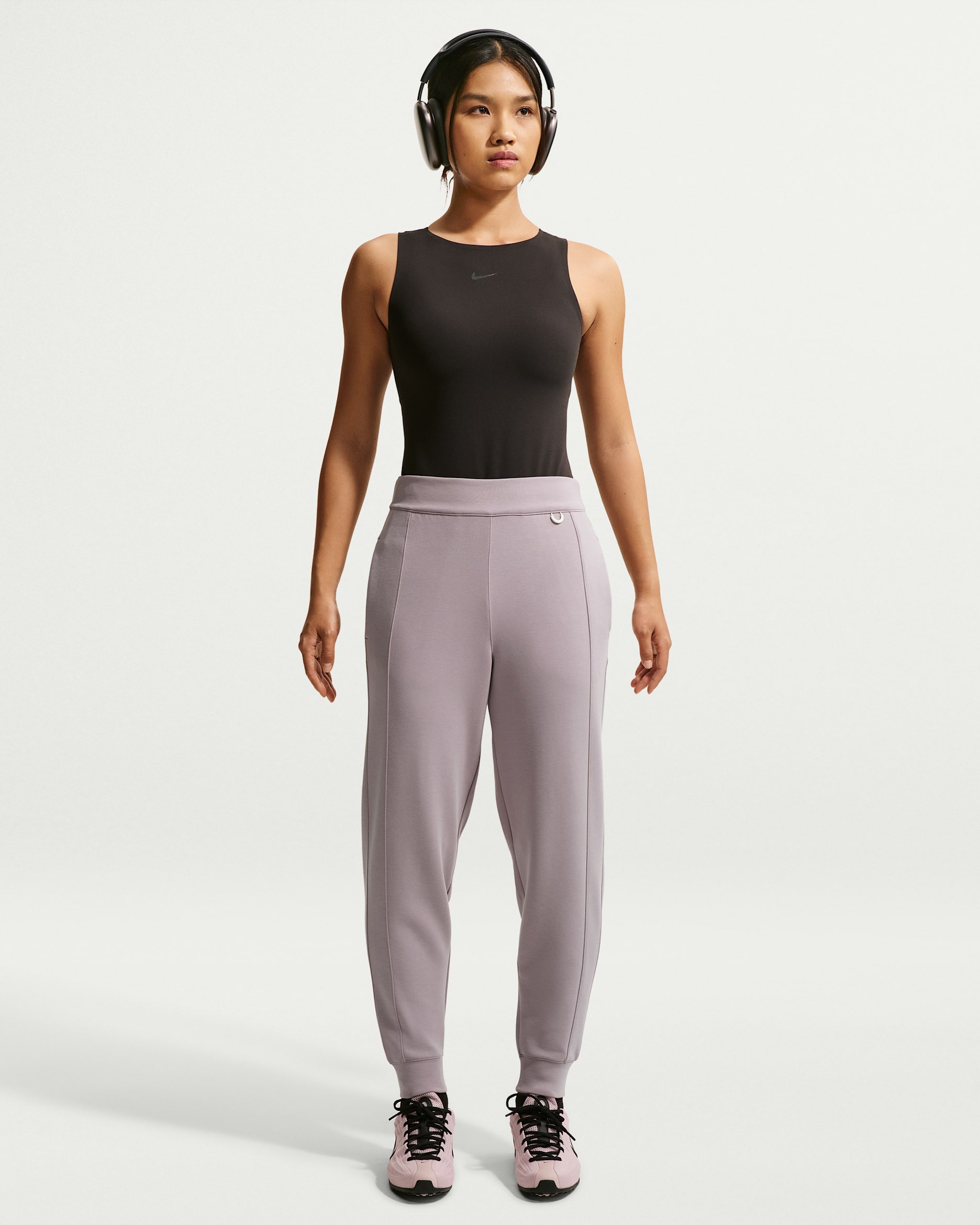 Nike 24.7 ImpossiblySoft Women's Dri-FIT Mid-Rise Joggers - Light Violet Ore/Tattoo