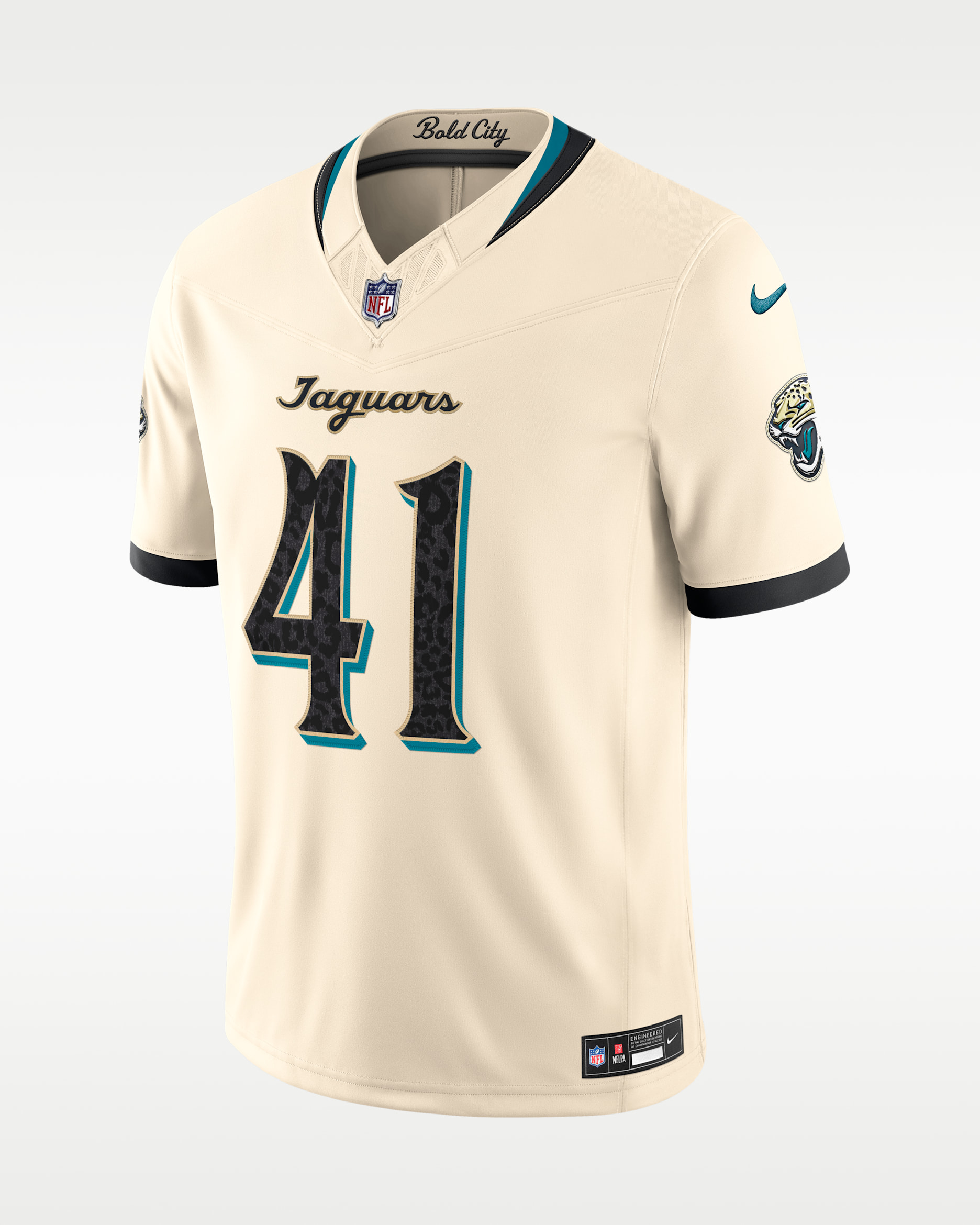 Josh Hines-Allen Jacksonville Jaguars Rivalries Collection Men's Nike Dri-FIT NFL Limited Jersey - Natural