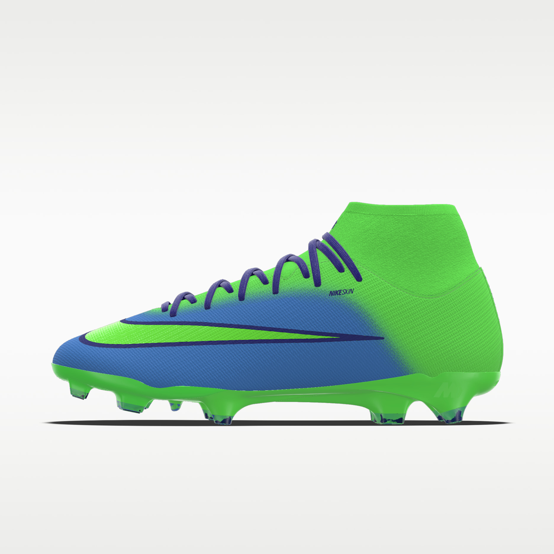 Tacos de futbol para terreno firme de corte high personalizados Nike Mercurial Superfly 11 Academy By You - Multicolor/Multicolor
