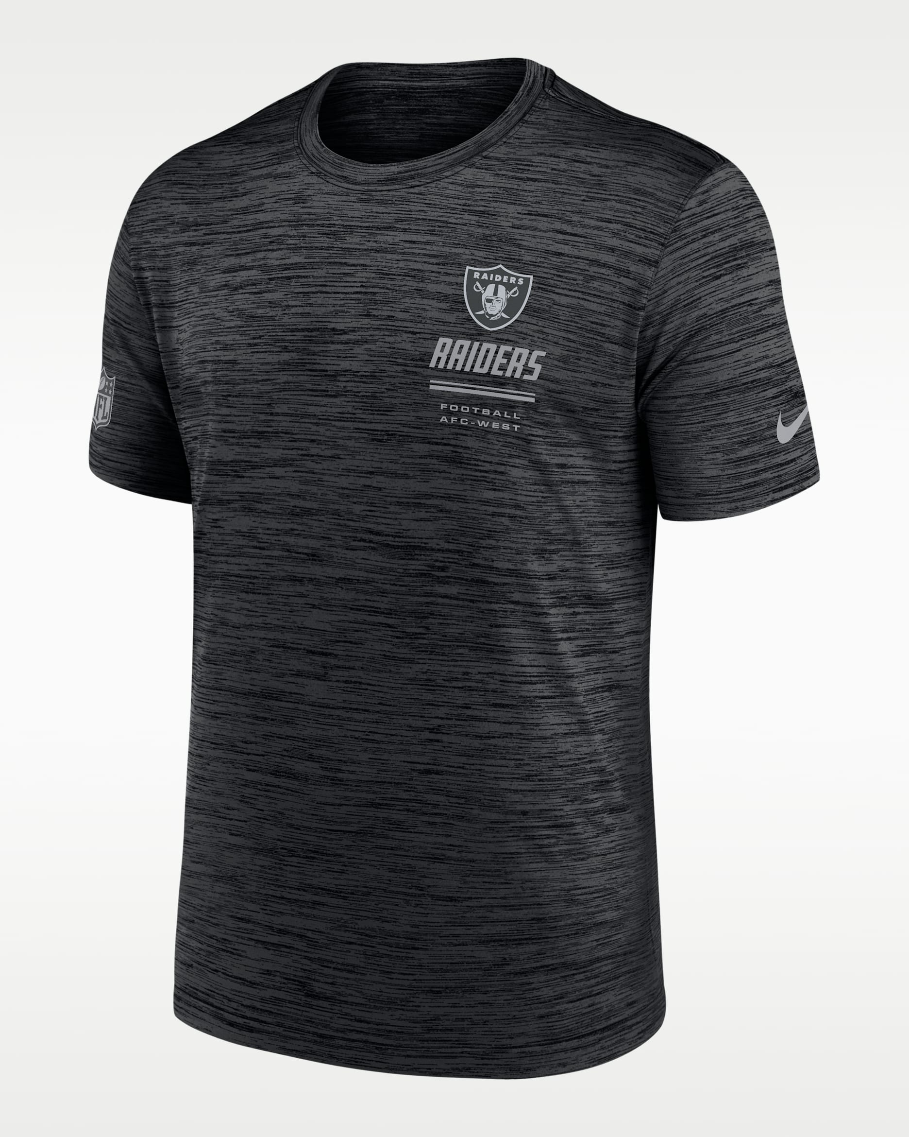 Las Vegas Raiders Sideline Team Issue Velocity Men's Nike Dri-FIT NFL T-Shirt - Black