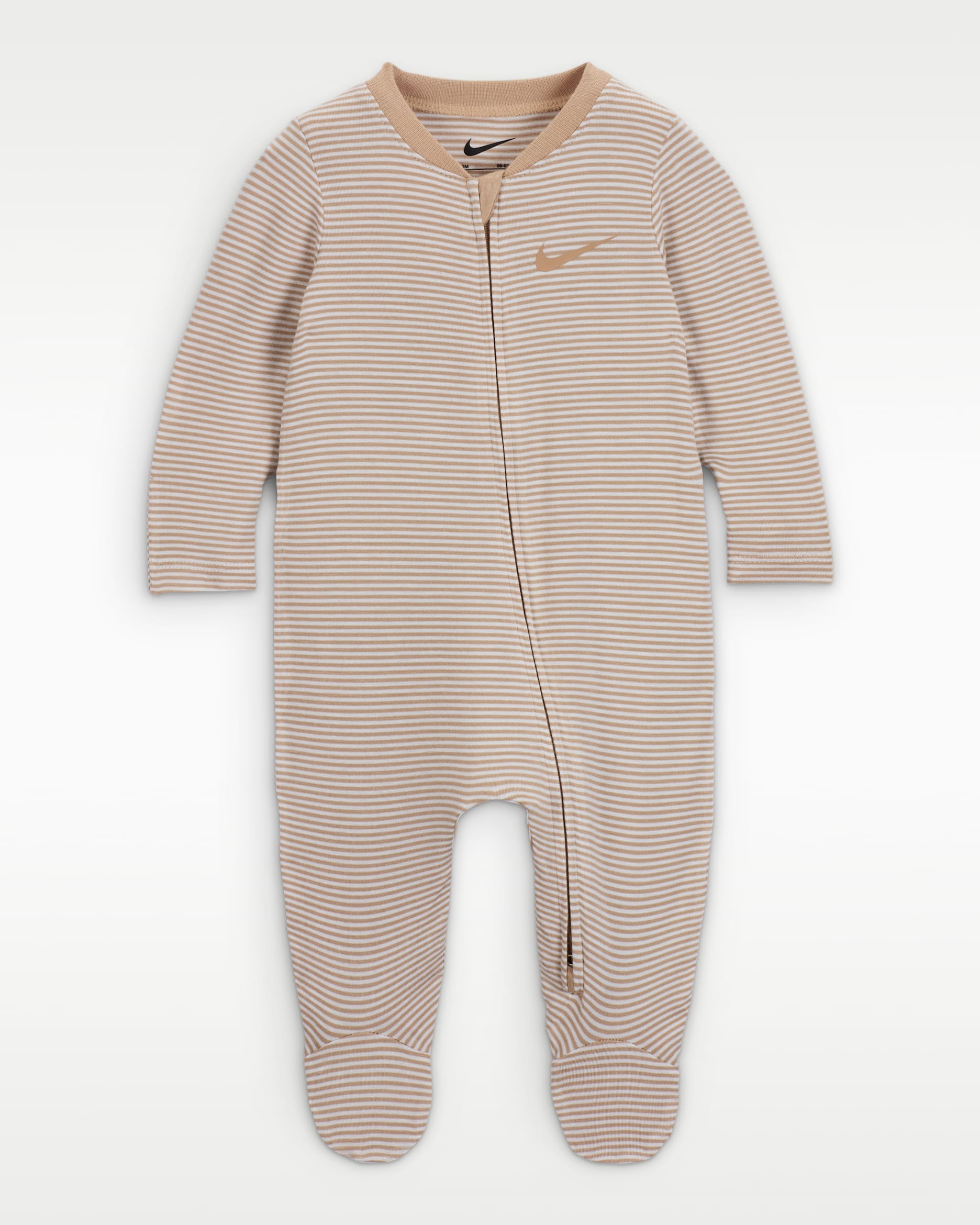 Nike Baby Striped Footed Coverall - Hemp