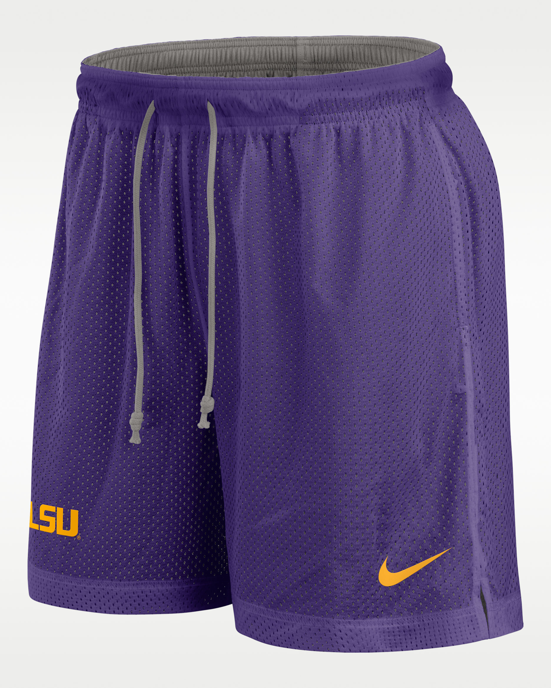 Shorts universitarios Nike Dri-FIT para hombre LSU Tigers Player - Morado cancha