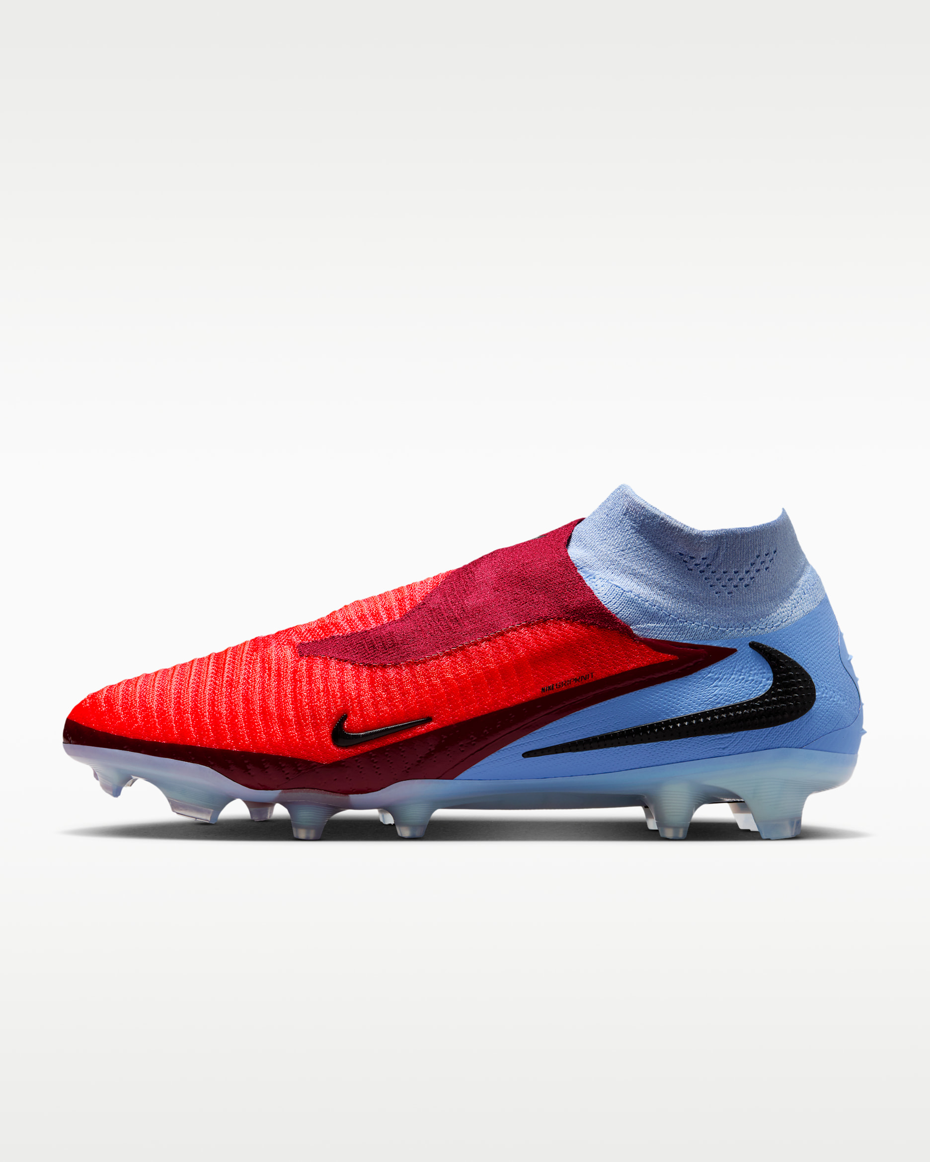 Nike Phantom 6 High Elite Firm-Ground Football Boot - Royal Tint/Black/Bright Crimson
