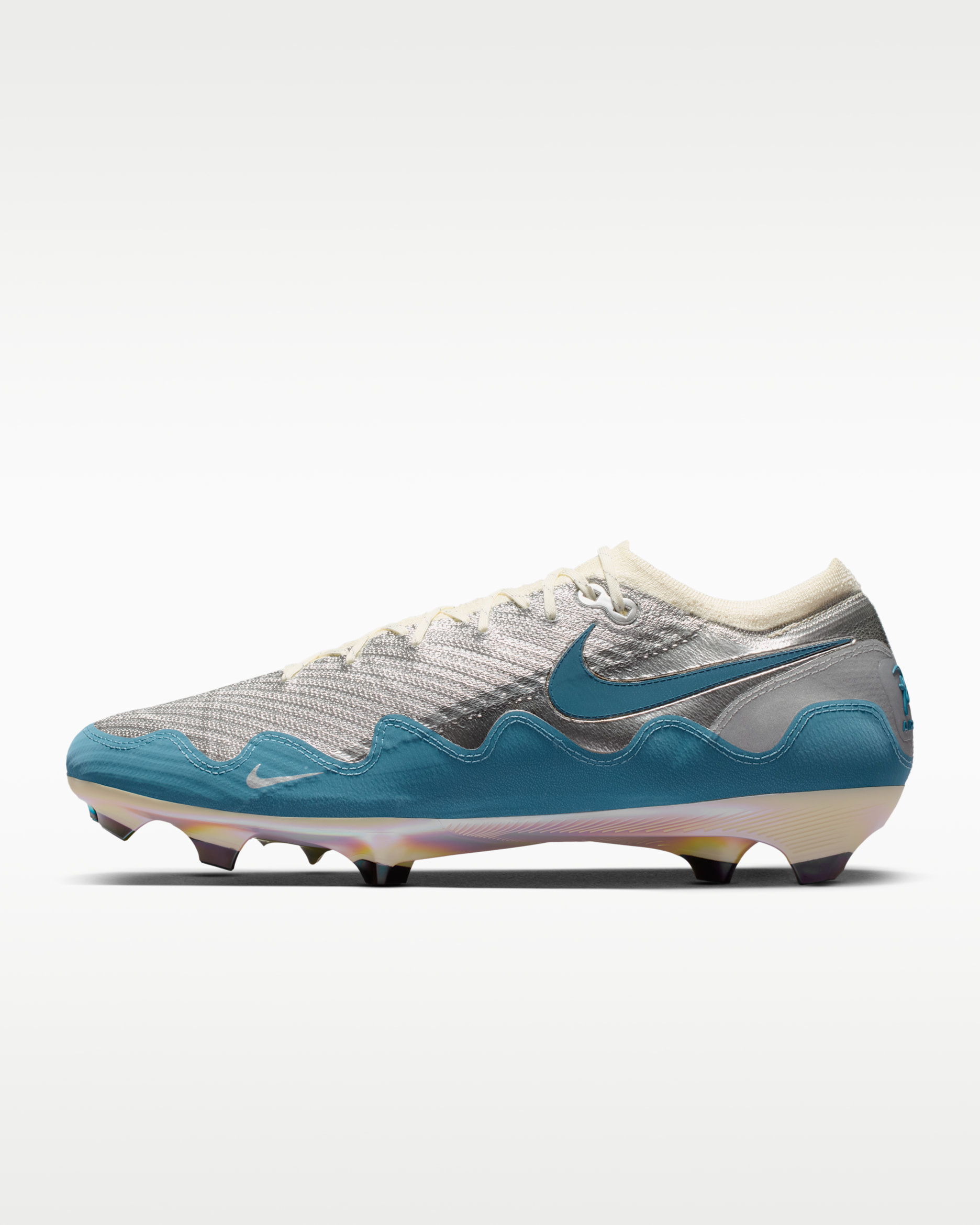 Nike Mercurial Vapor 16 Elite x Patta Firm-Ground Low-Top Soccer Cleats - Chrome/White/Noise Aqua