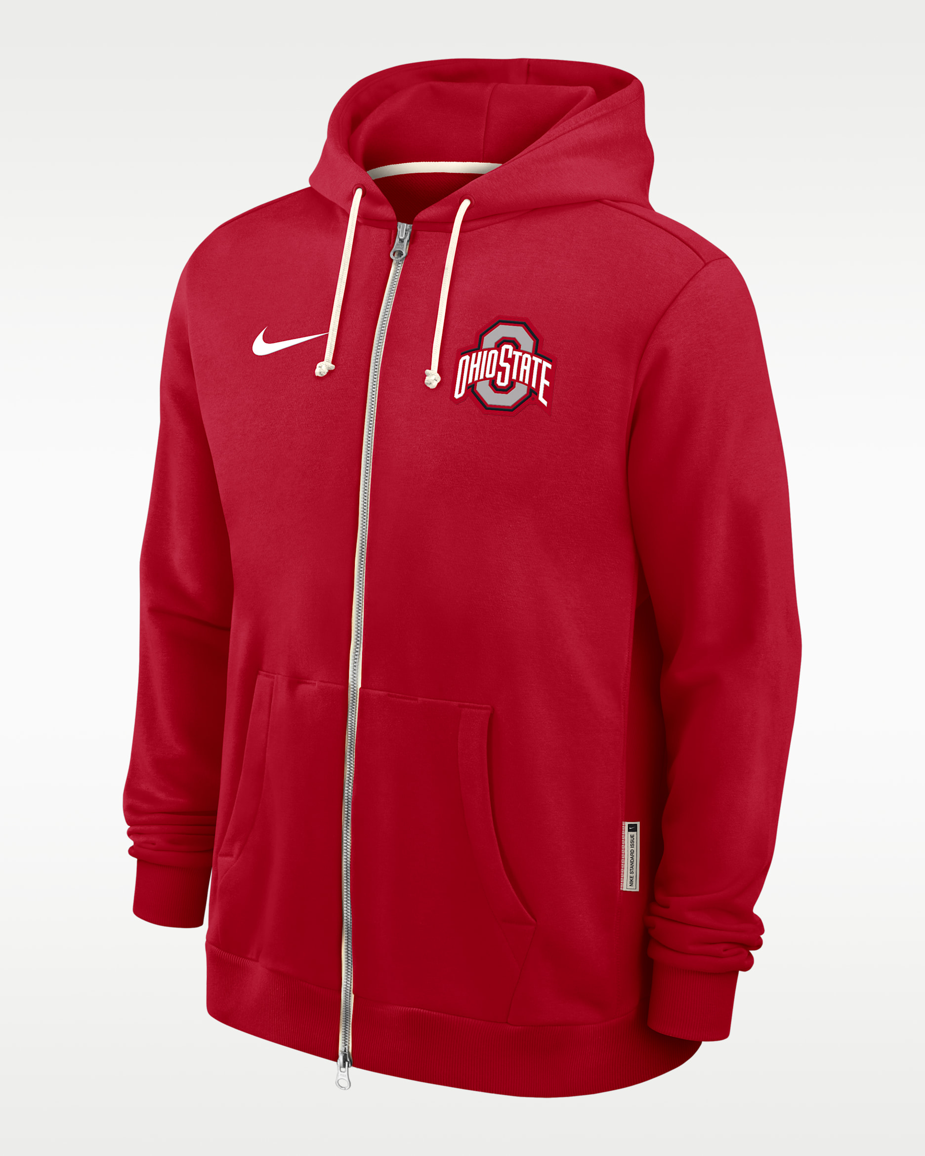 Ohio State Sideline Men's Nike Dri-FIT College Full-Zip Hoodie - Red