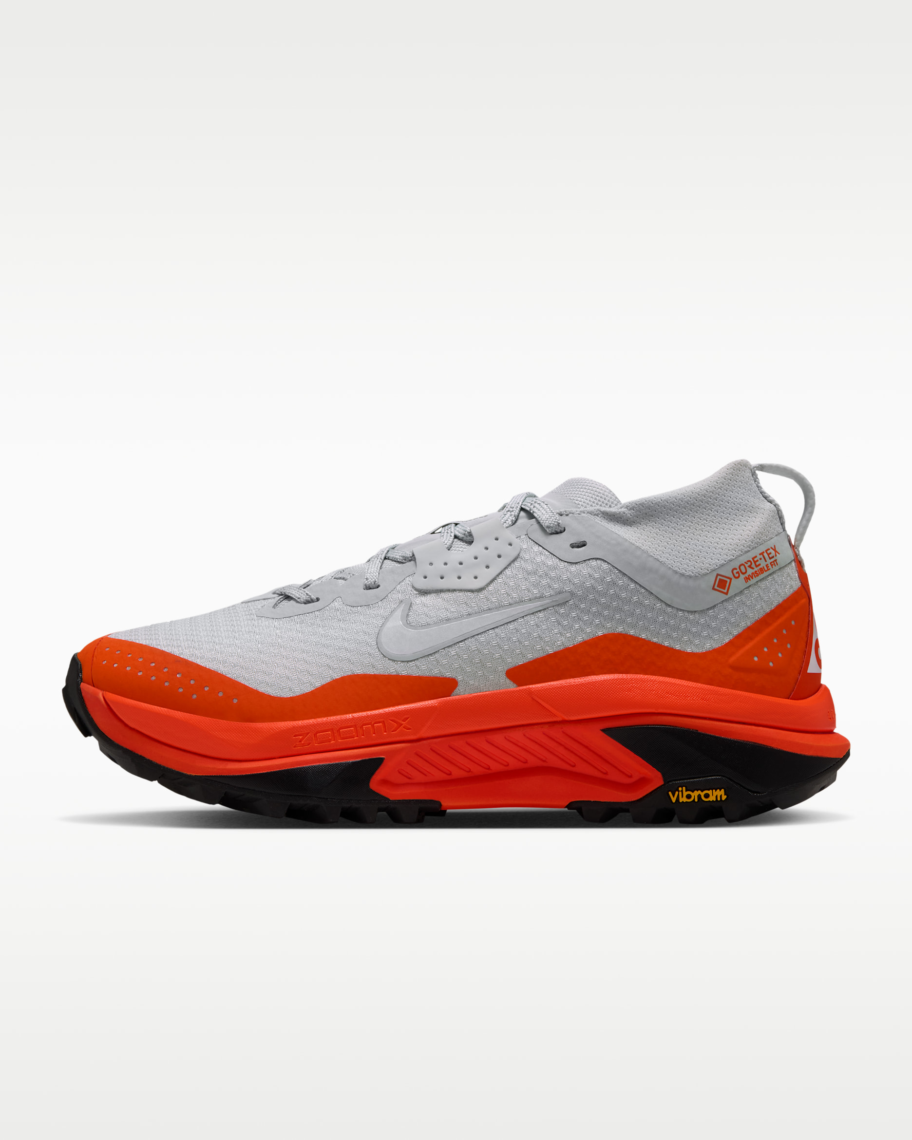 Tenis de trail running impermeables para mujer Nike ACG Zegama Trail GORE-TEX - Plata claro/Naranja seguridad/Negro/Blanco cumbre