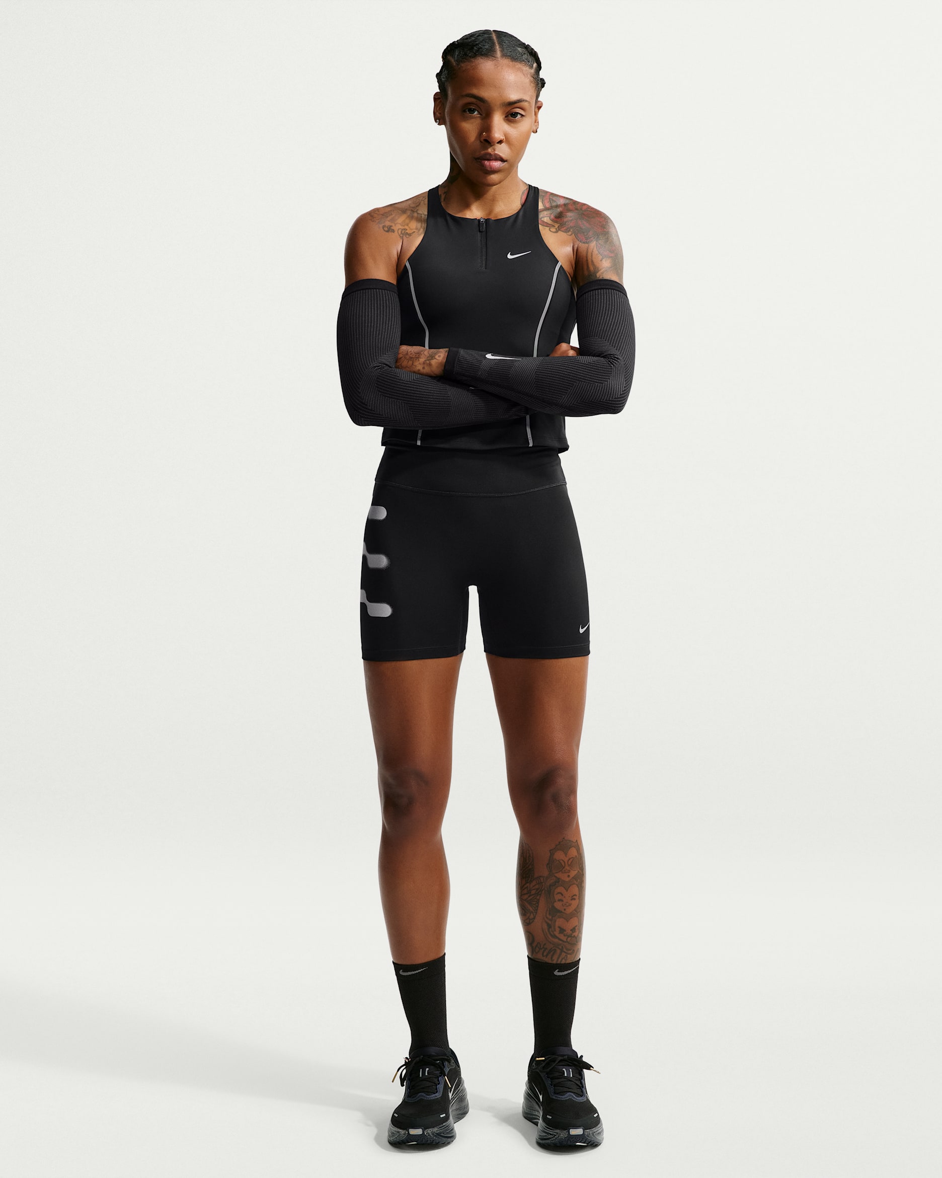 Short de running taille haute Nike Tempo Flash pour femme - Noir
