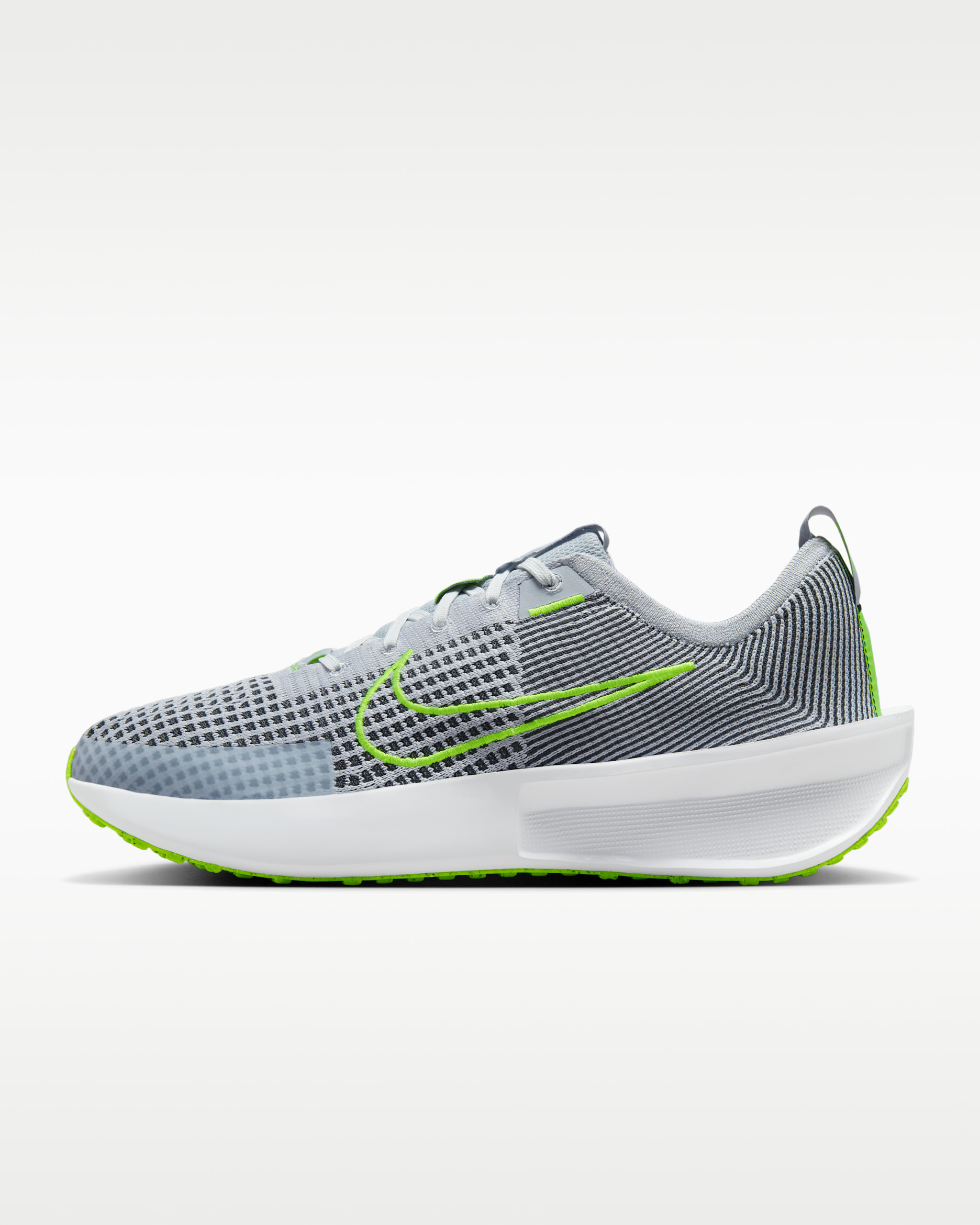 Tenis de correr en pavimento para hombre Nike Interact Run - Gris lobo/Blanco/Negro/Volt