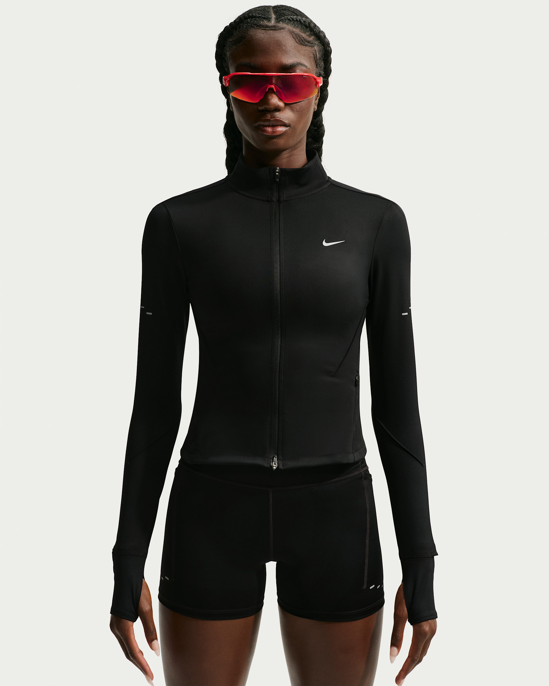 Nike Swift Women's Dri-FIT Full-Zip Running Jacket - Black