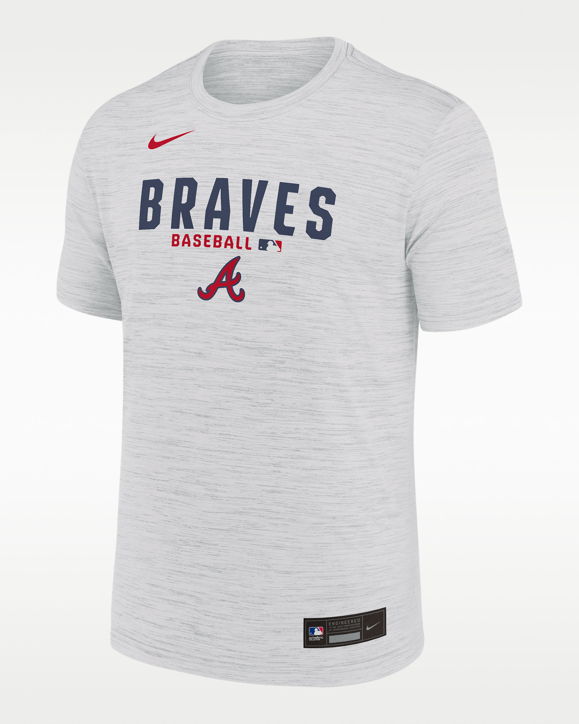 Atlanta Braves Authentic Collection Men's Nike Dri-FIT MLB T-Shirt - White