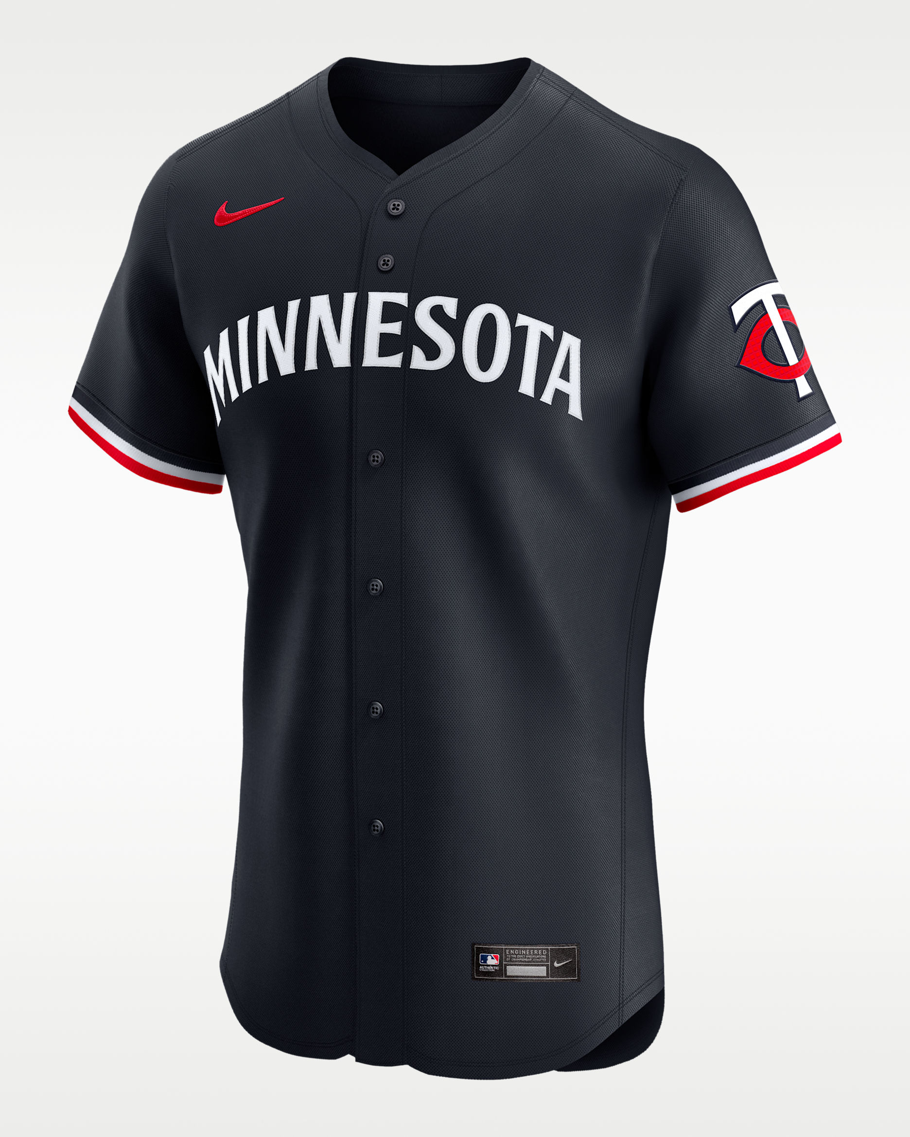 Jersey Nike Dri-FIT ADV de la MLB Elite para hombre Minnesota Twins - Azul marino