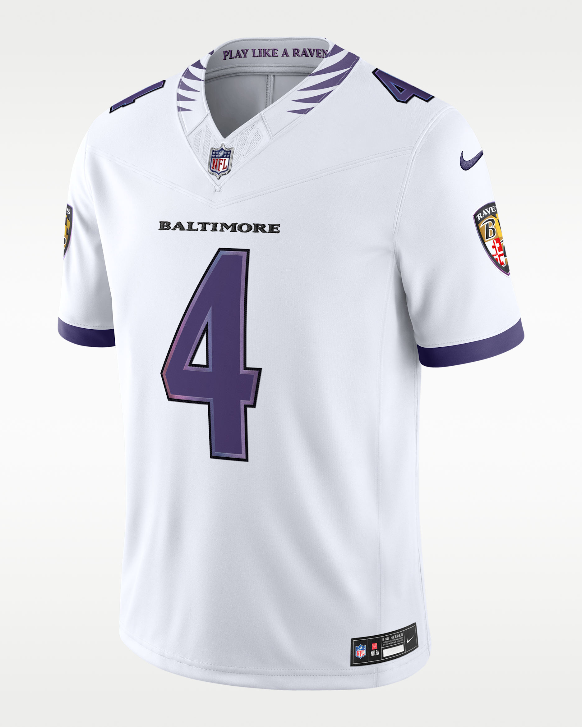 Zay Flowers Baltimore Ravens Men's Nike Dri-FIT NFL Limited Jersey - White