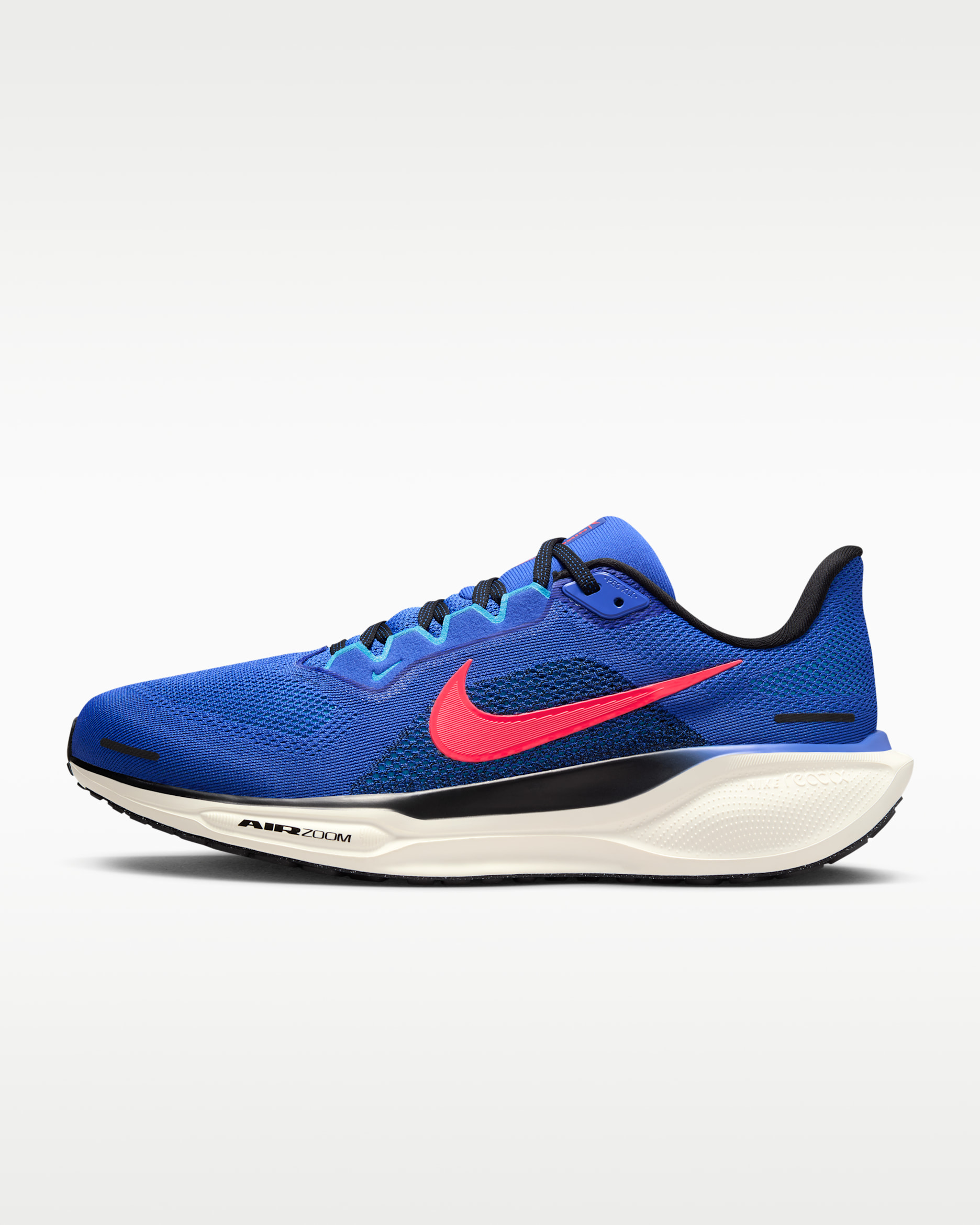 Tenis de correr en pavimento para hombre (extraanchos) Nike Pegasus 41 - Azul astronómico/Negro/Azul báltico/Ponche cálido