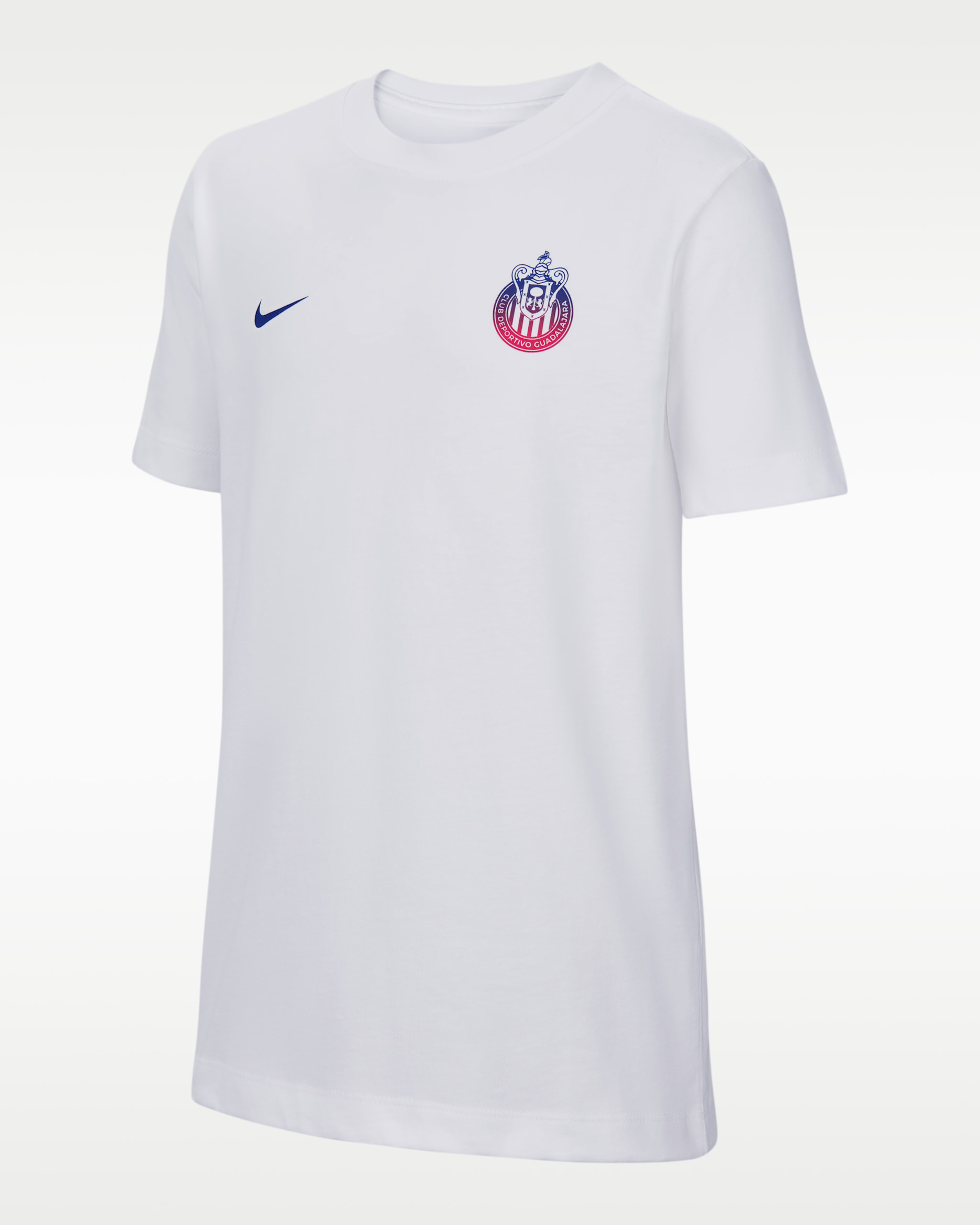 Playera de futbol Nike para niños talla grande C.D. Guadalajara - Blanco