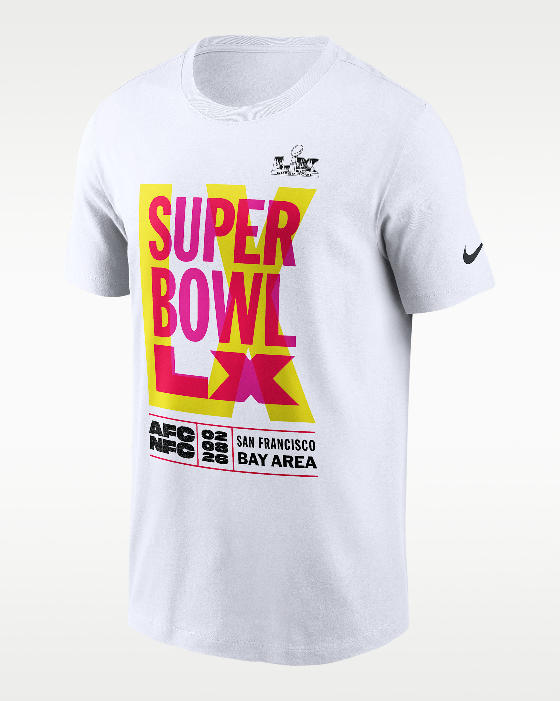 Super Bowl LX Men's Nike NFL Essential T-Shirt - White