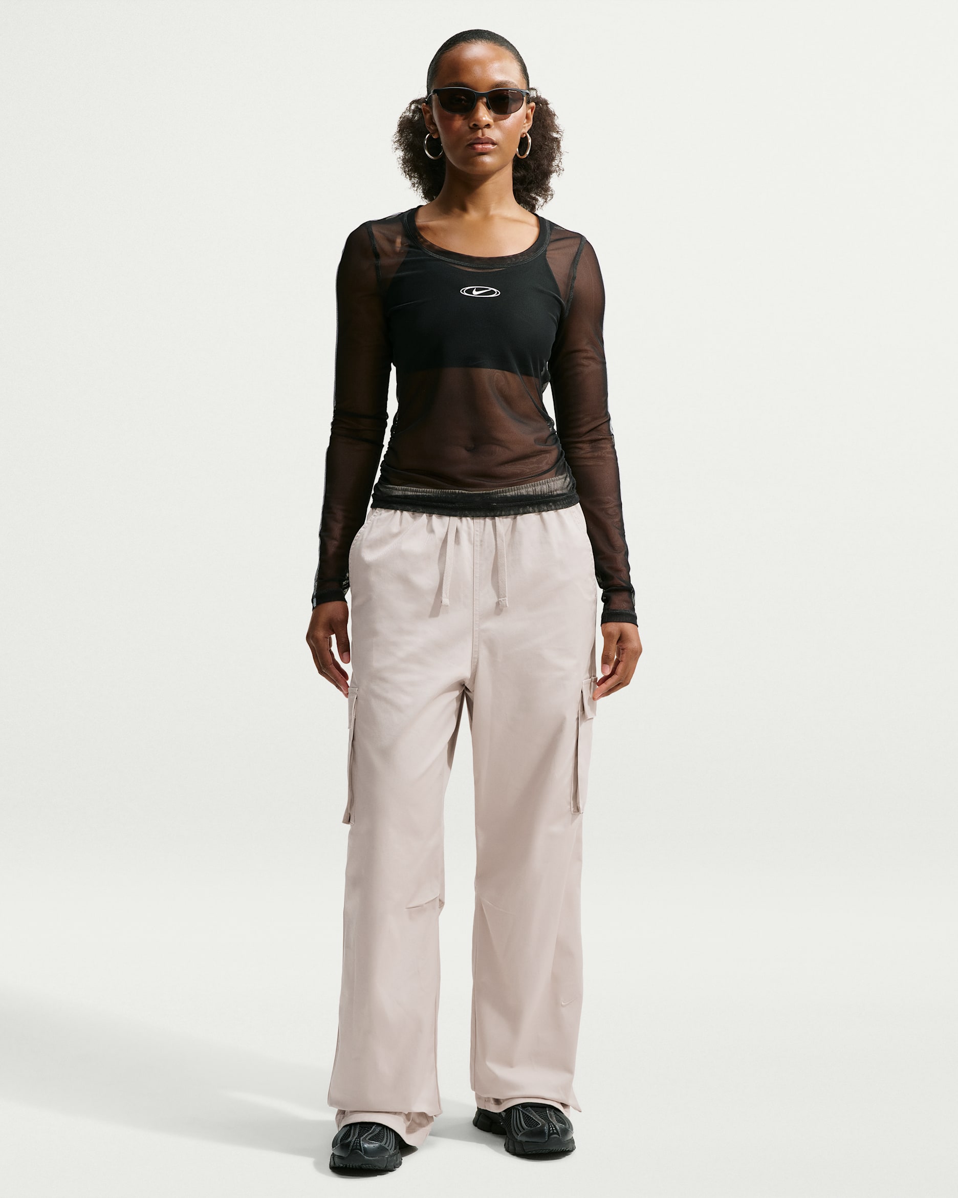 Nike Sportswear Women's Loose Mid-Rise Utility Cargo Pants - Cream II/Cream II