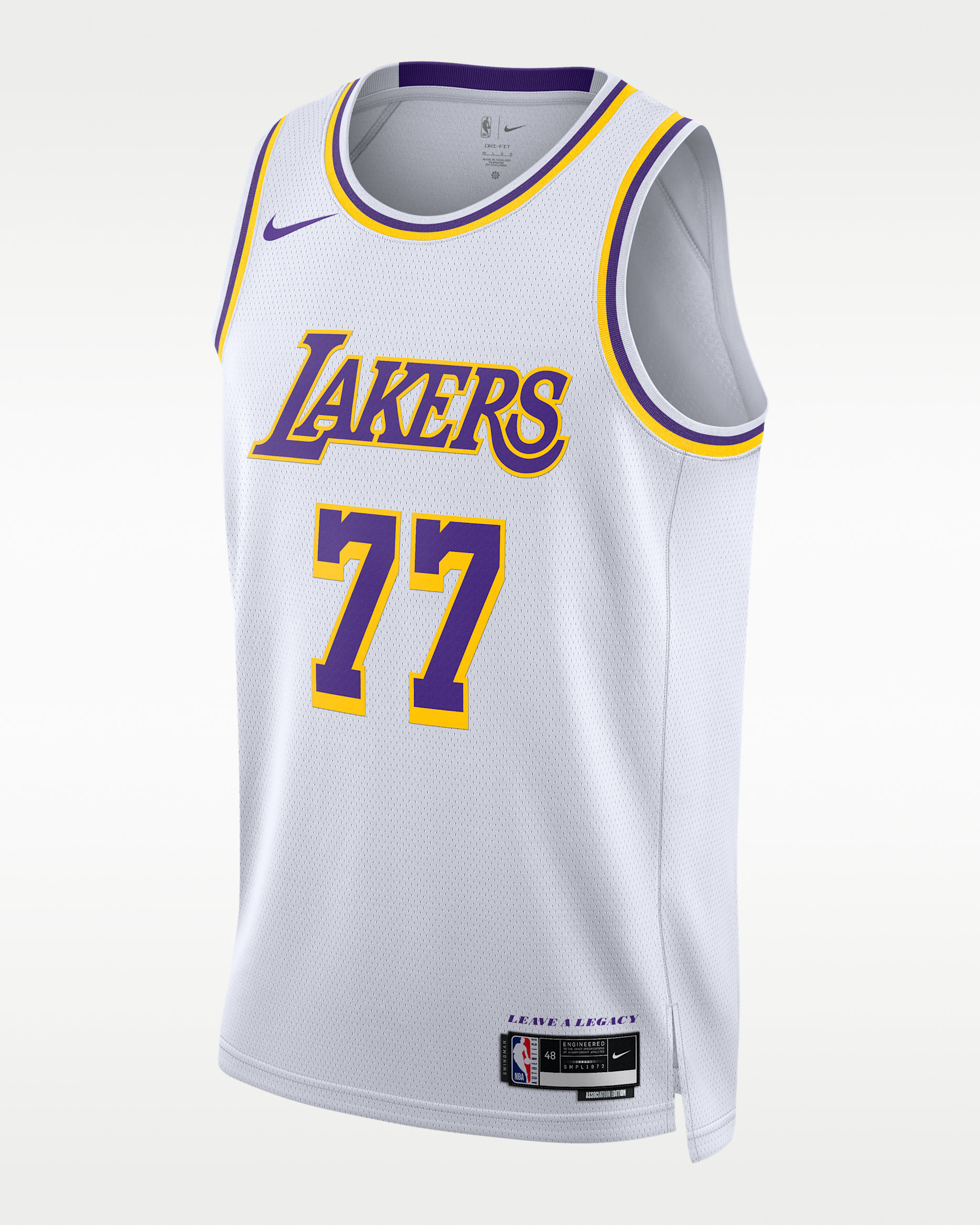 Los Angeles Lakers Association Edition Men's Nike Dri-FIT NBA Swingman Jersey - White
