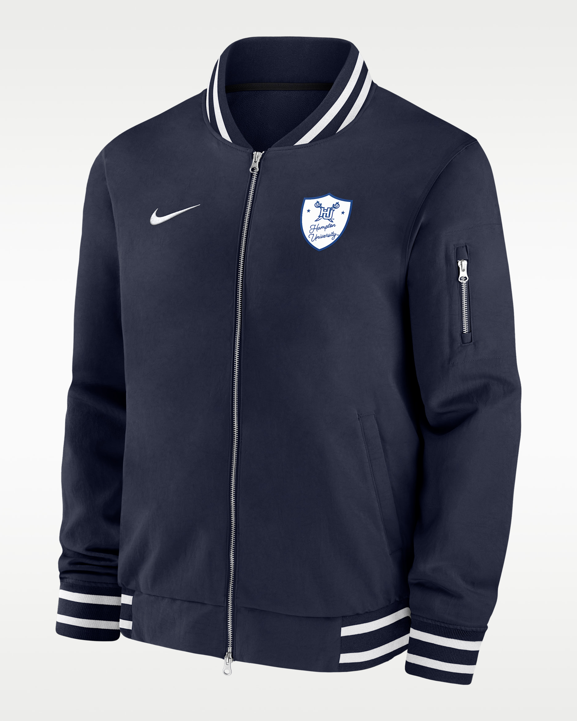 Nike College (Hampton University) Bomber Jacket - College Navy